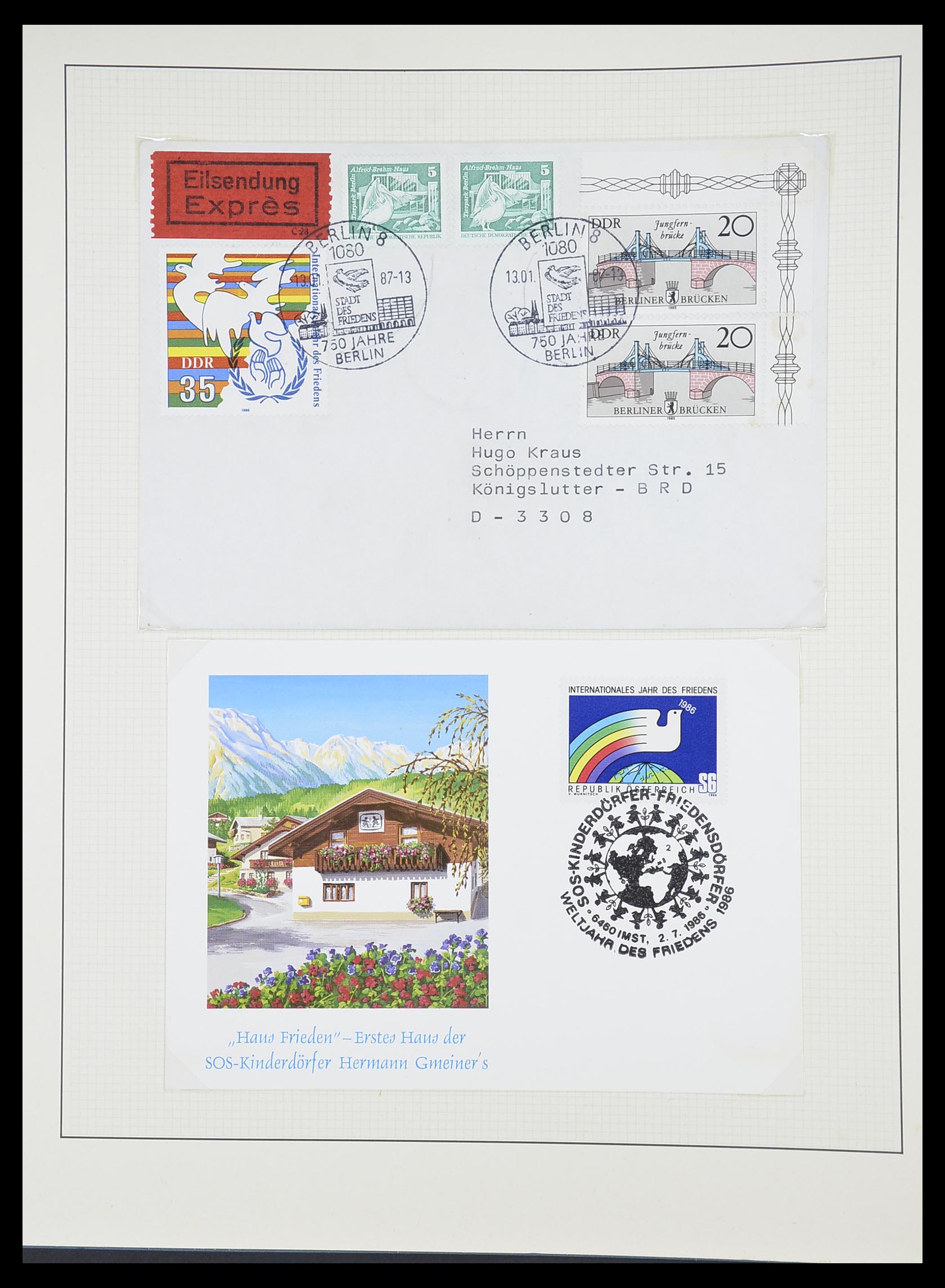 33747 052 - Postzegelverzameling 33747 Diverse motieven 1958-1986.