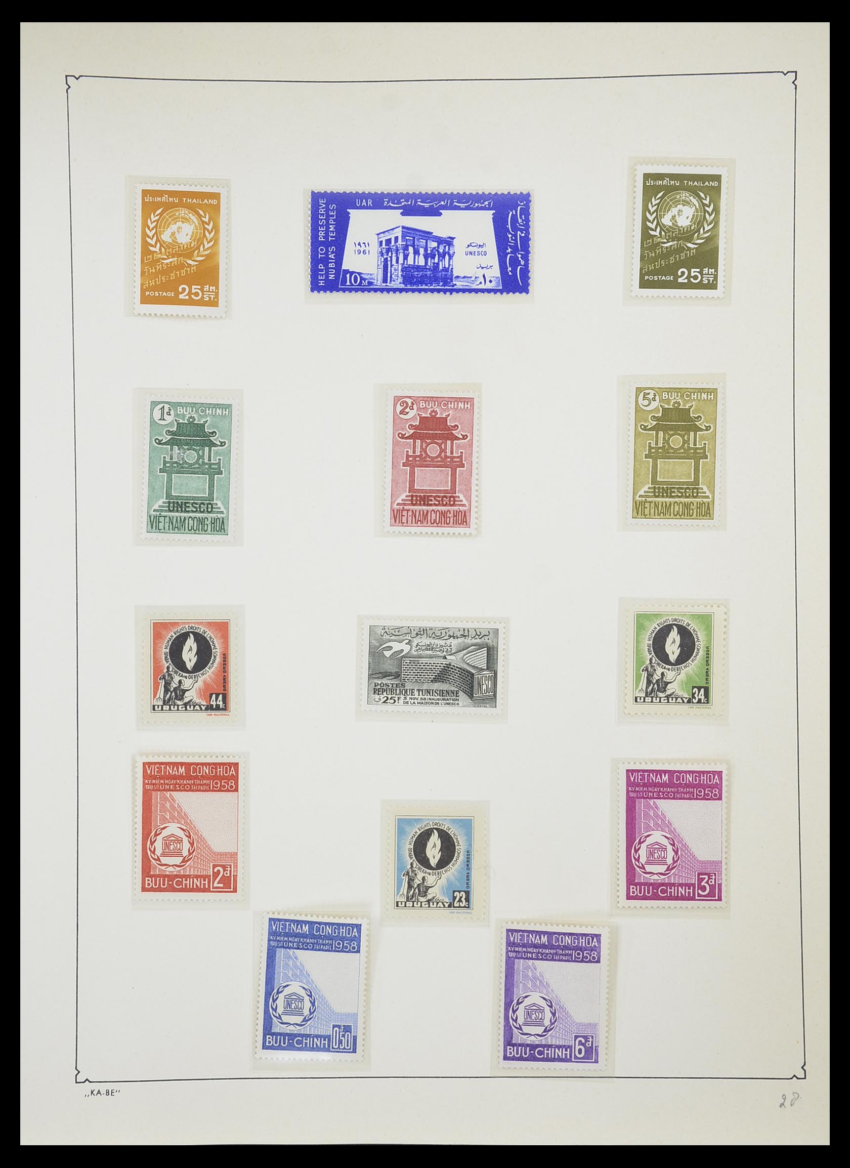 33747 128 - Postzegelverzameling 33747 Diverse motieven 1958-1986.
