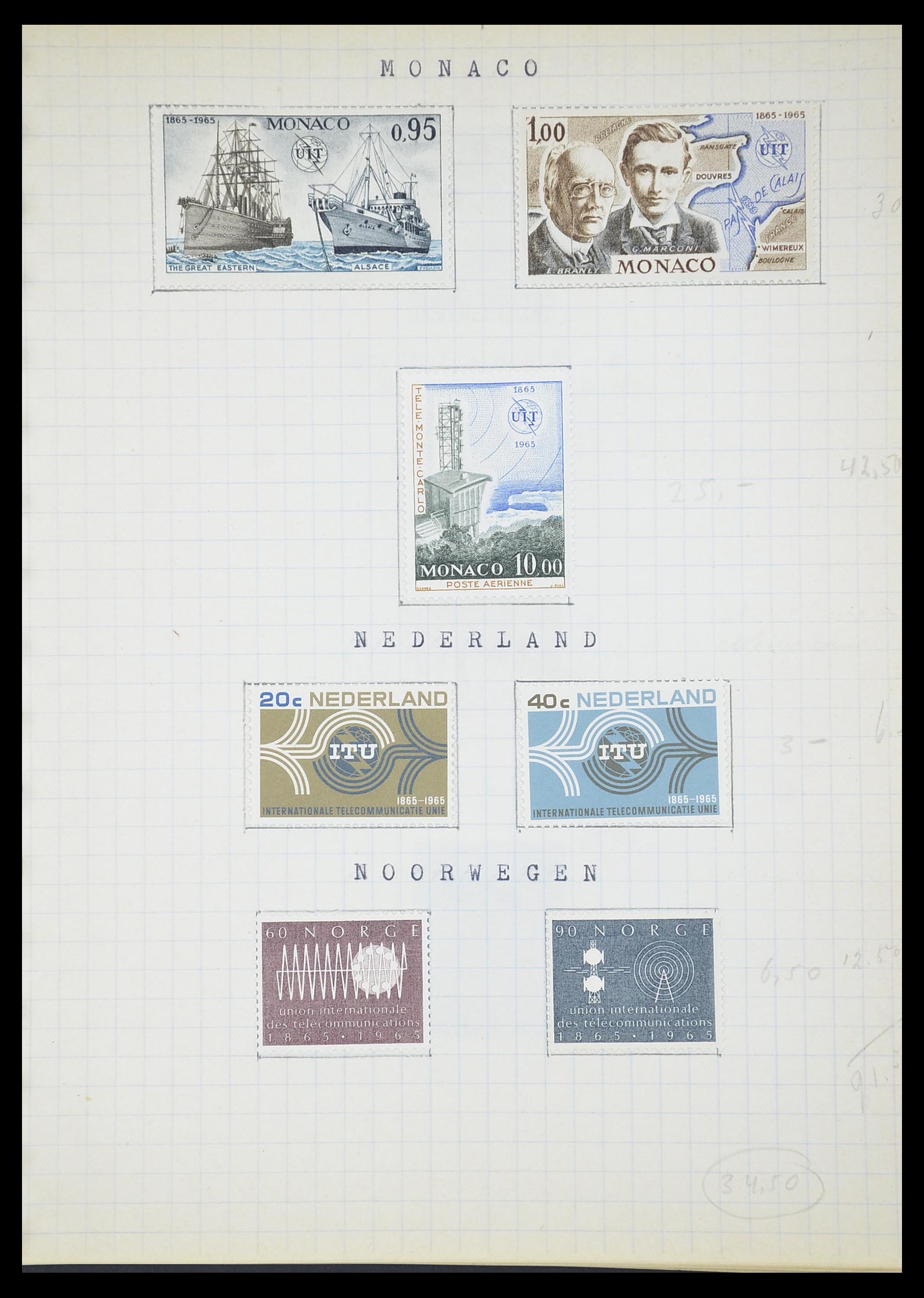 33747 385 - Postzegelverzameling 33747 Diverse motieven 1958-1986.