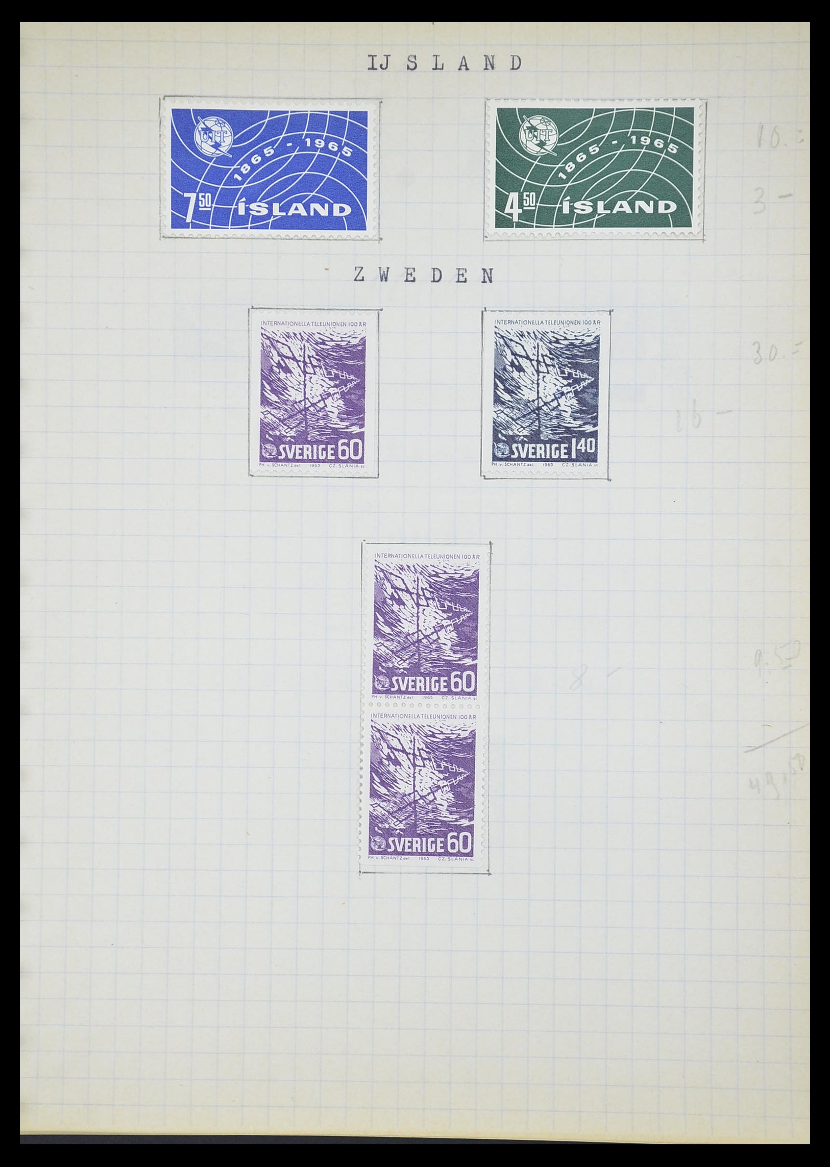 33747 388 - Postzegelverzameling 33747 Diverse motieven 1958-1986.