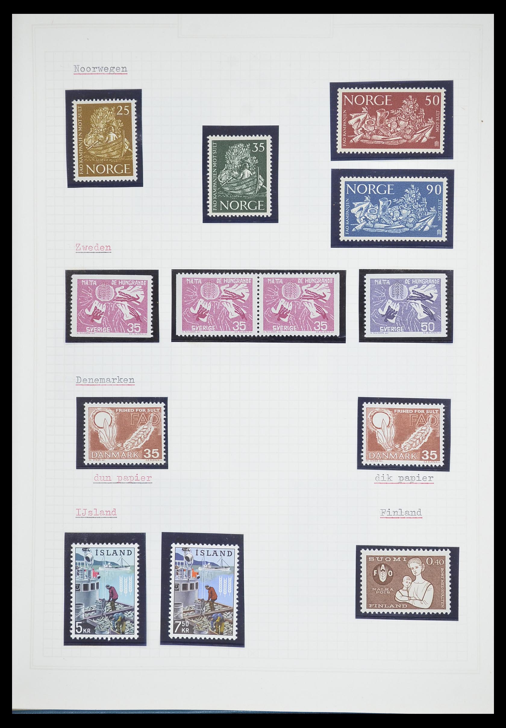 33747 421 - Postzegelverzameling 33747 Diverse motieven 1958-1986.