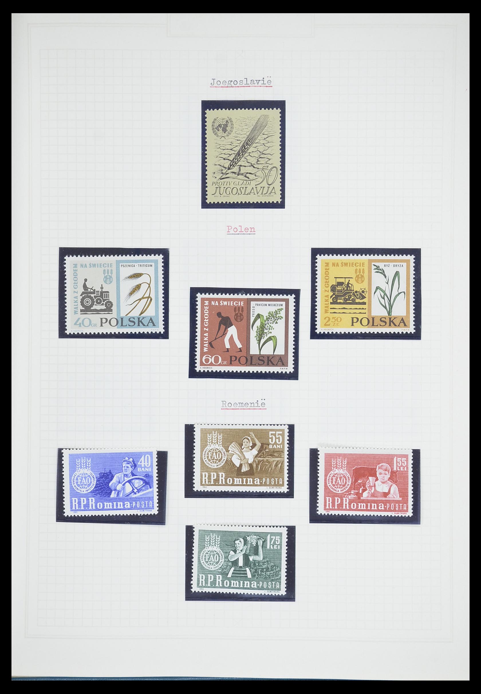 33747 424 - Postzegelverzameling 33747 Diverse motieven 1958-1986.