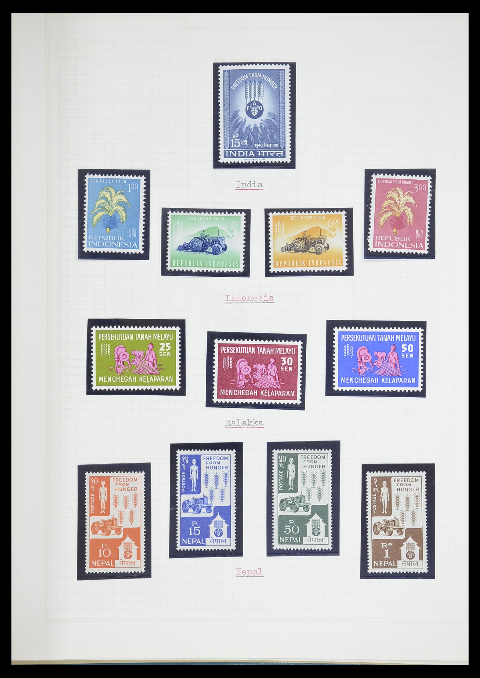 33747 453 - Postzegelverzameling 33747 Diverse motieven 1958-1986.