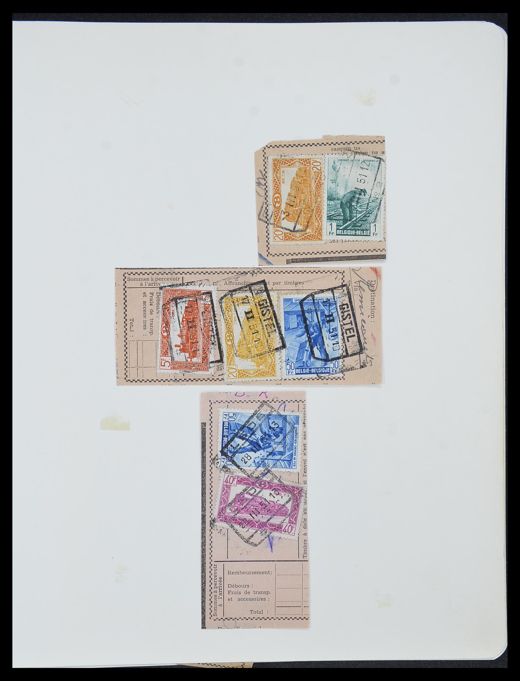 33749 030 - Postzegelverzameling 33749 België spoorweg 1886-1960.
