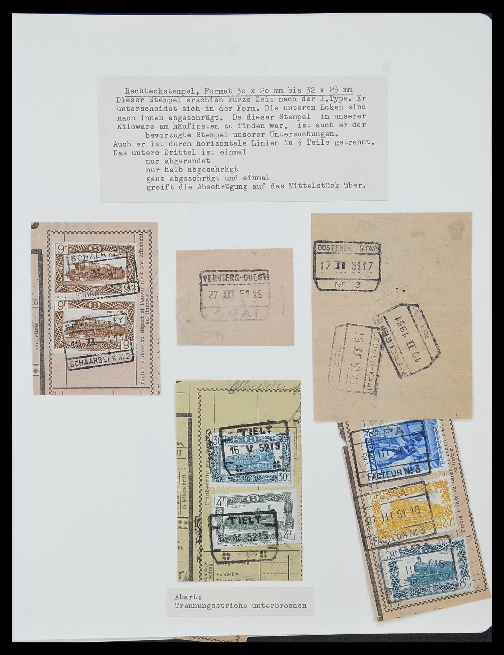 33749 035 - Postzegelverzameling 33749 België spoorweg 1886-1960.