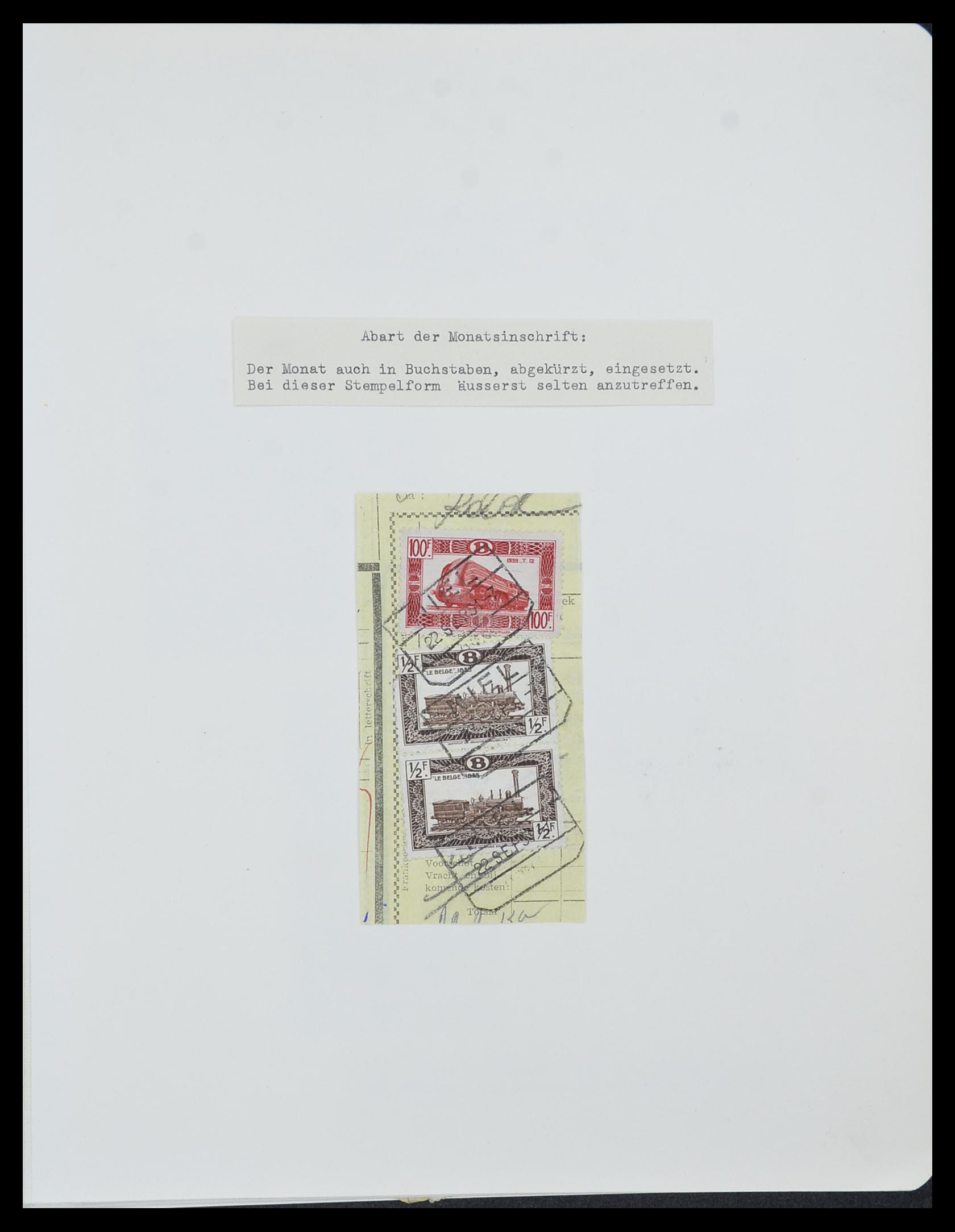 33749 039 - Stamp collection 33749 Belgium railroad 1886-1960.