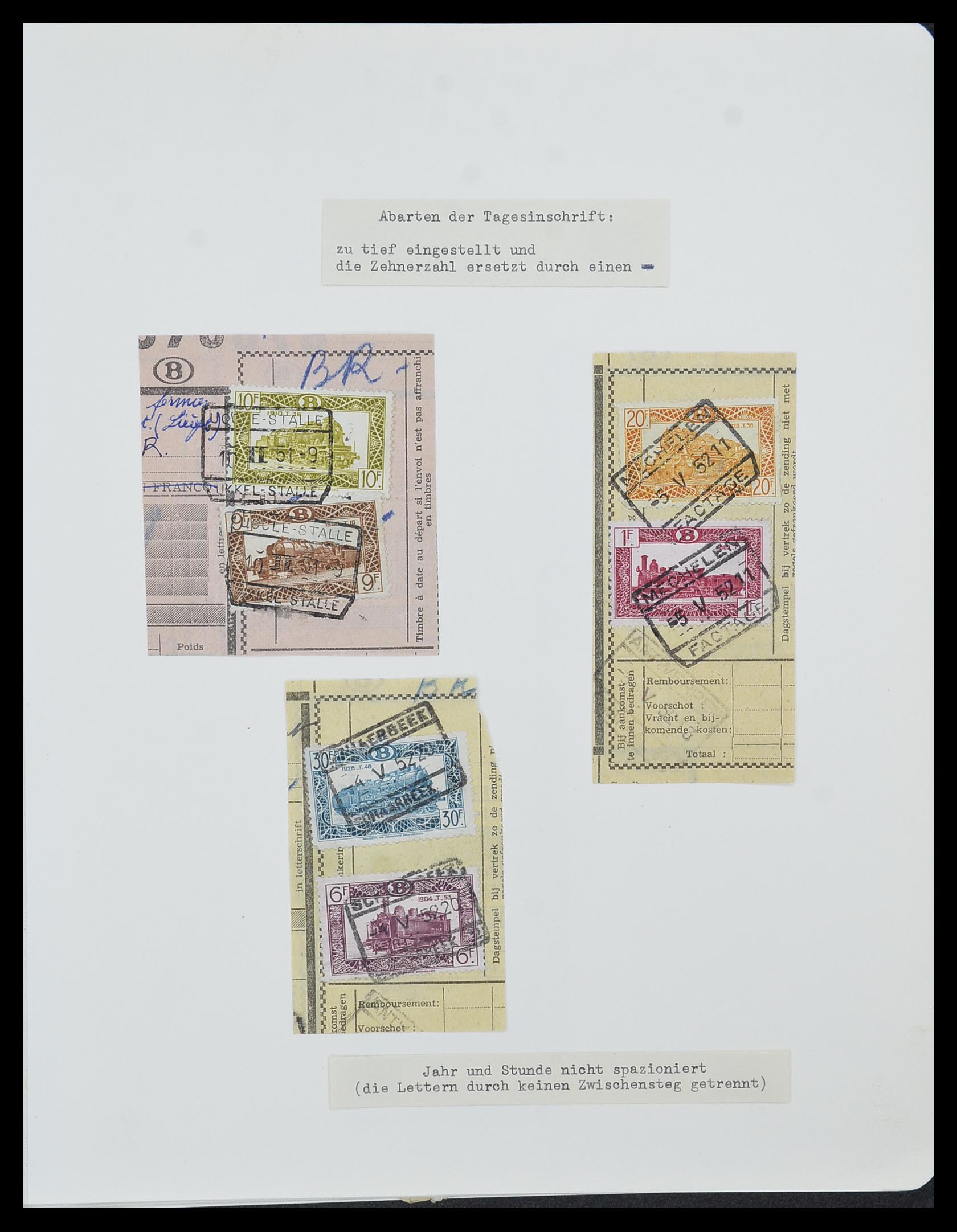 33749 040 - Postzegelverzameling 33749 België spoorweg 1886-1960.