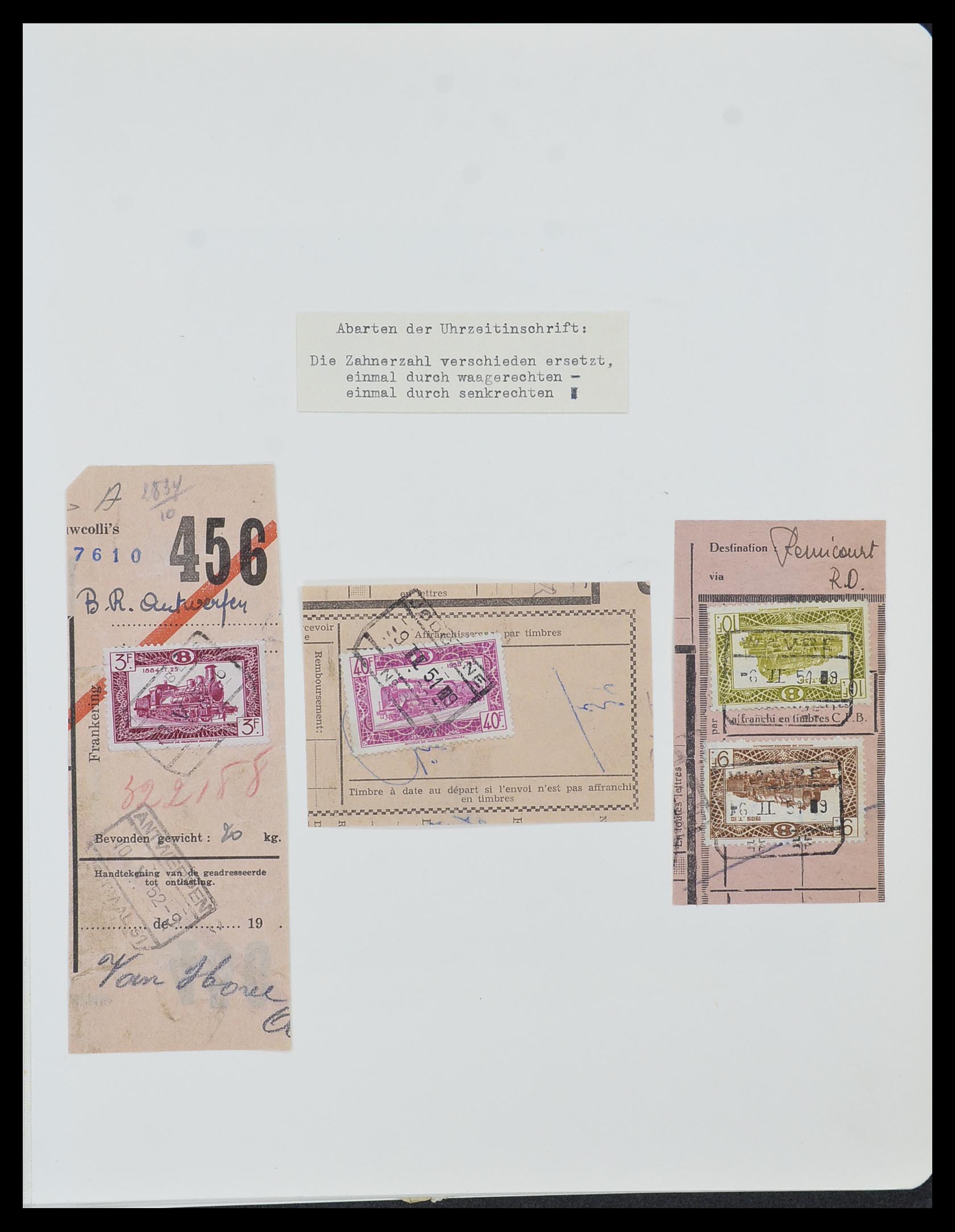 33749 042 - Stamp collection 33749 Belgium railroad 1886-1960.