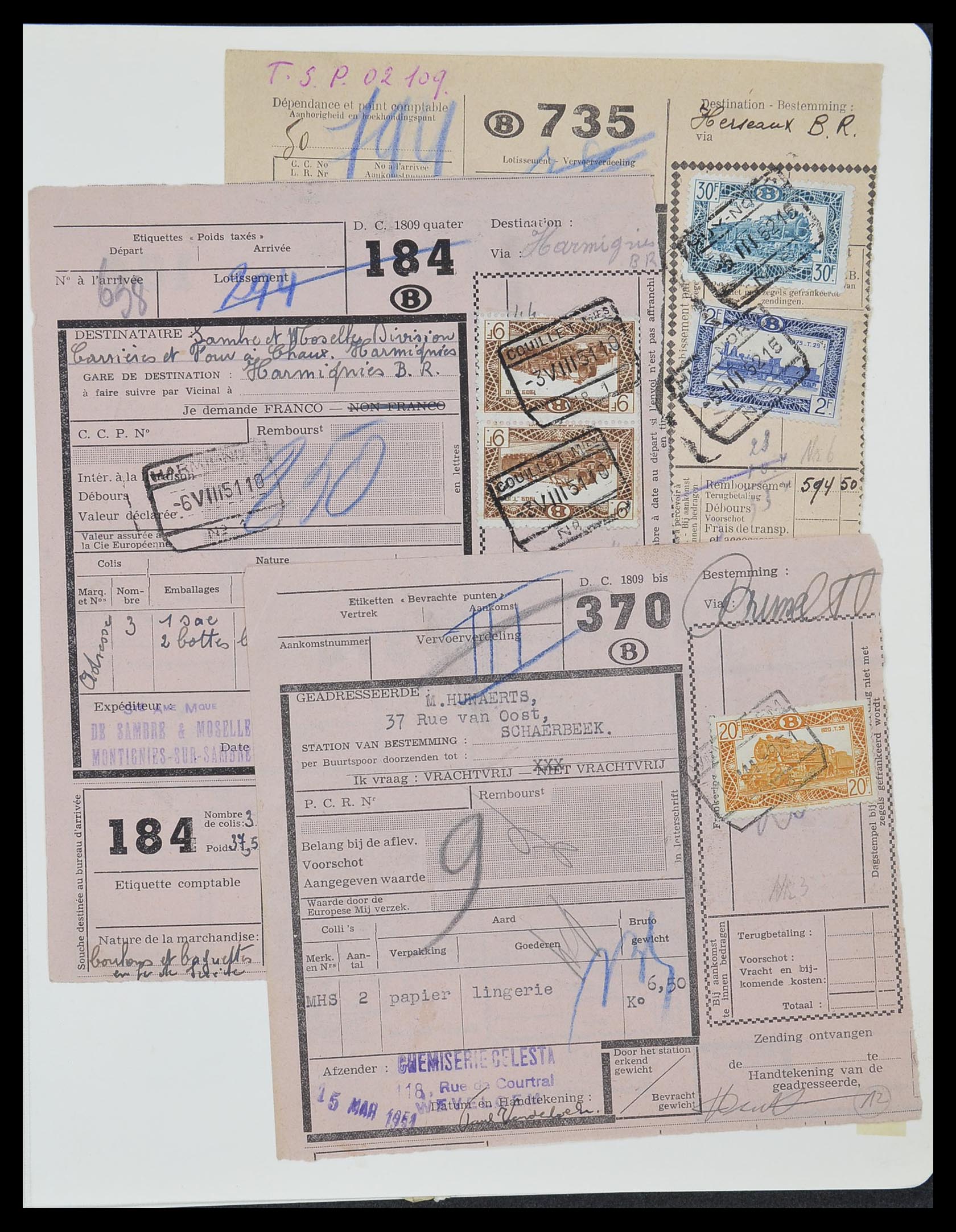 33749 047 - Stamp collection 33749 Belgium railroad 1886-1960.