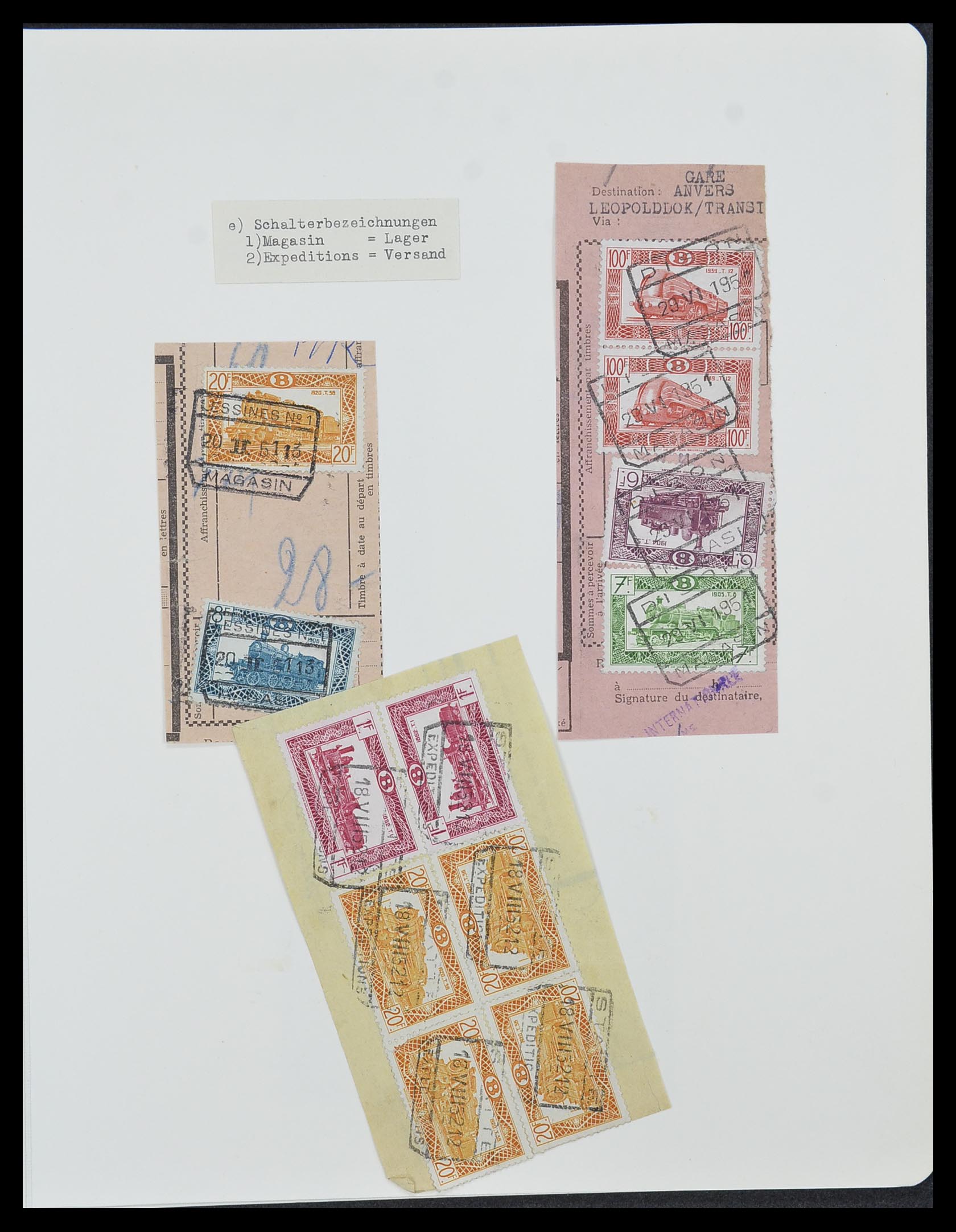 33749 049 - Stamp collection 33749 Belgium railroad 1886-1960.