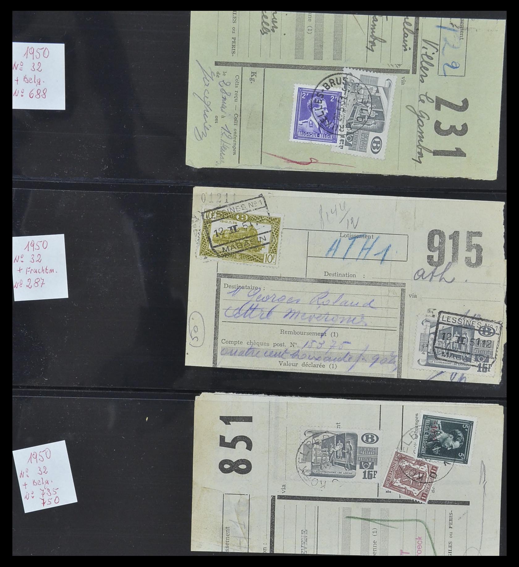 33749 060 - Stamp collection 33749 Belgium railroad 1886-1960.