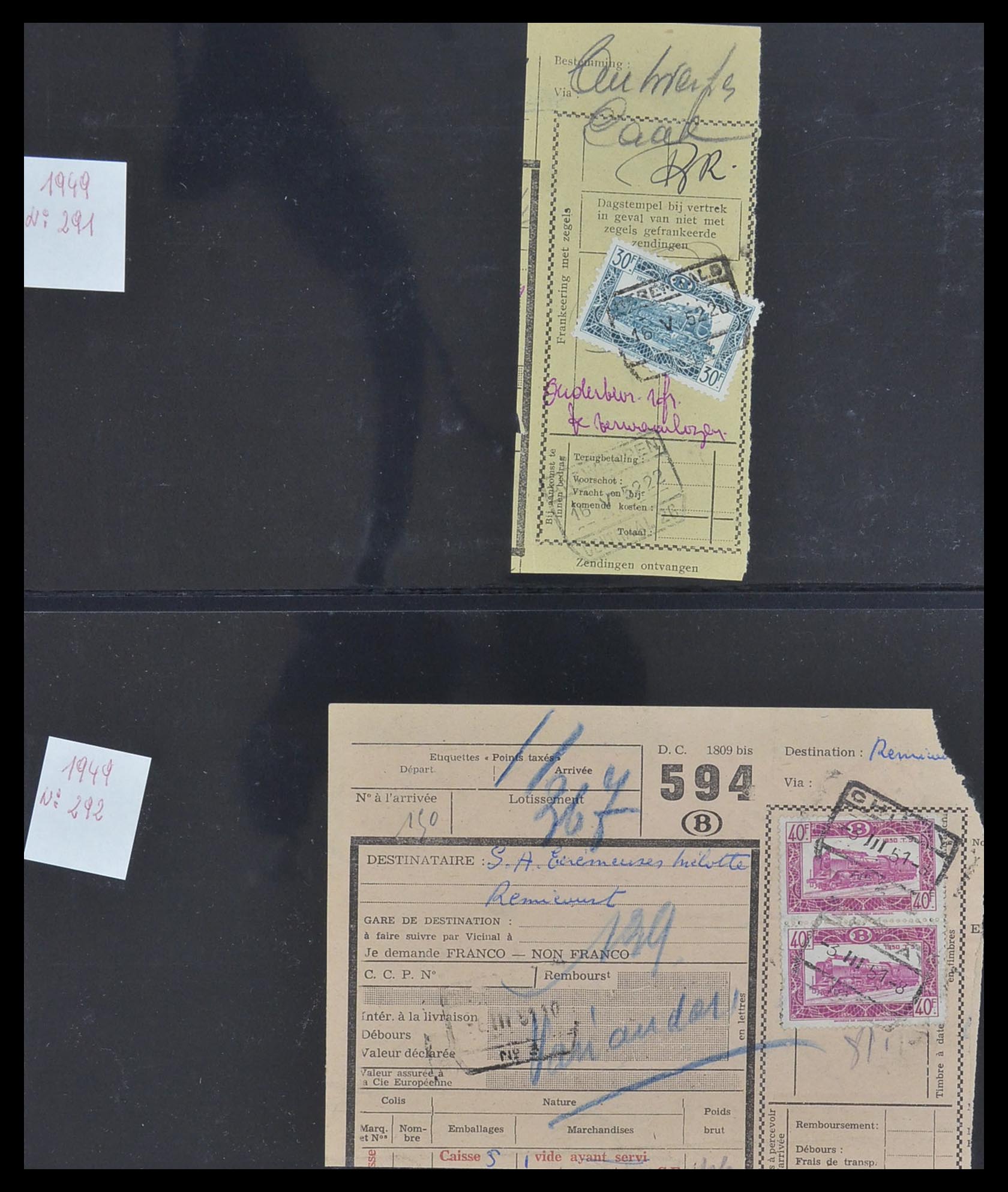 33749 063 - Stamp collection 33749 Belgium railroad 1886-1960.