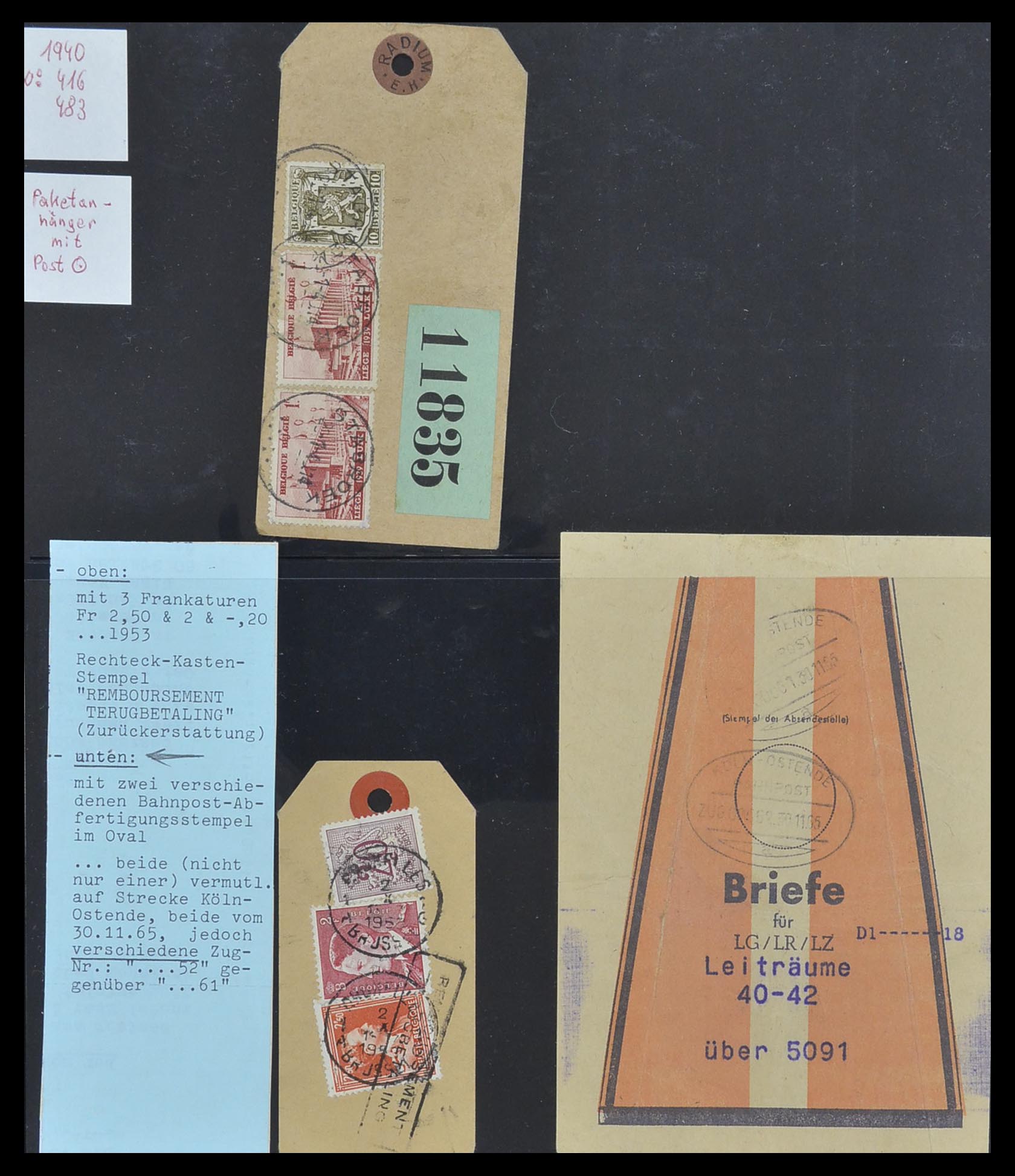 33749 071 - Stamp collection 33749 Belgium railroad 1886-1960.
