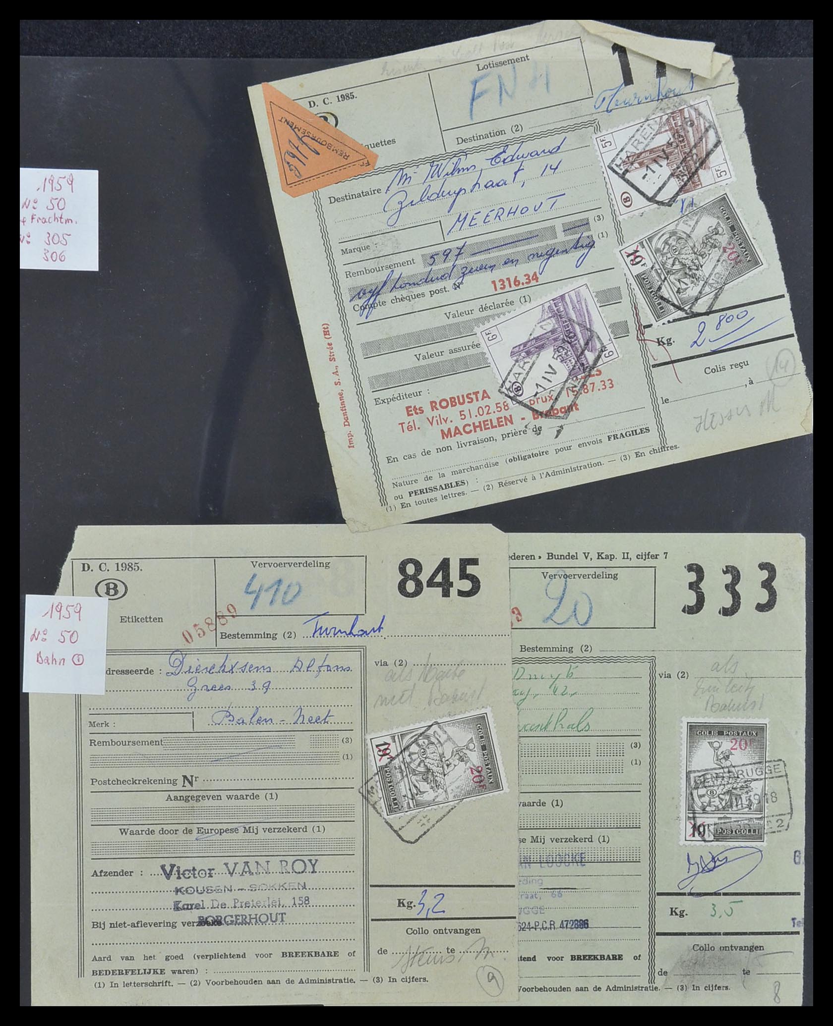 33749 072 - Stamp collection 33749 Belgium railroad 1886-1960.