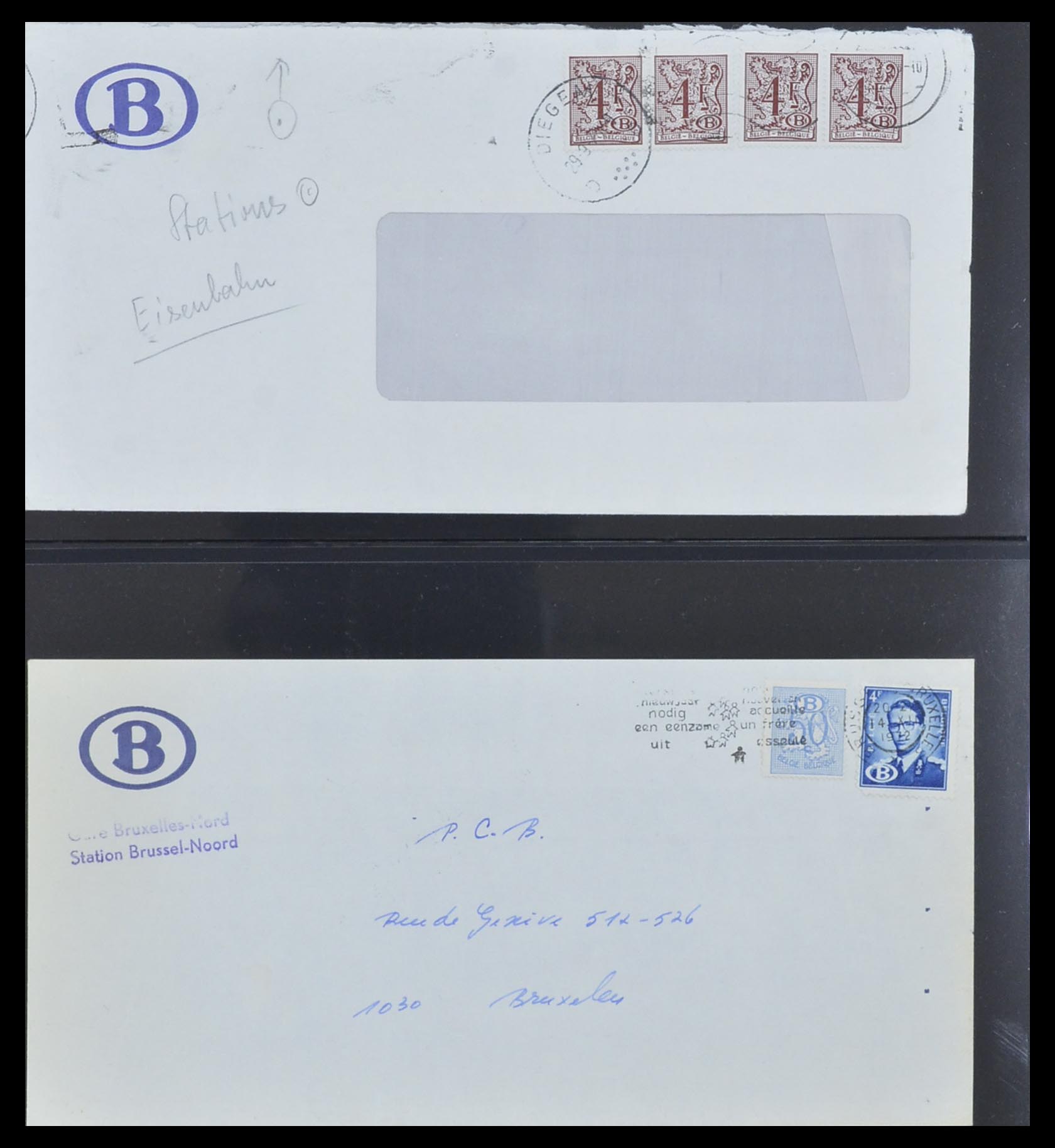 33749 074 - Stamp collection 33749 Belgium railroad 1886-1960.