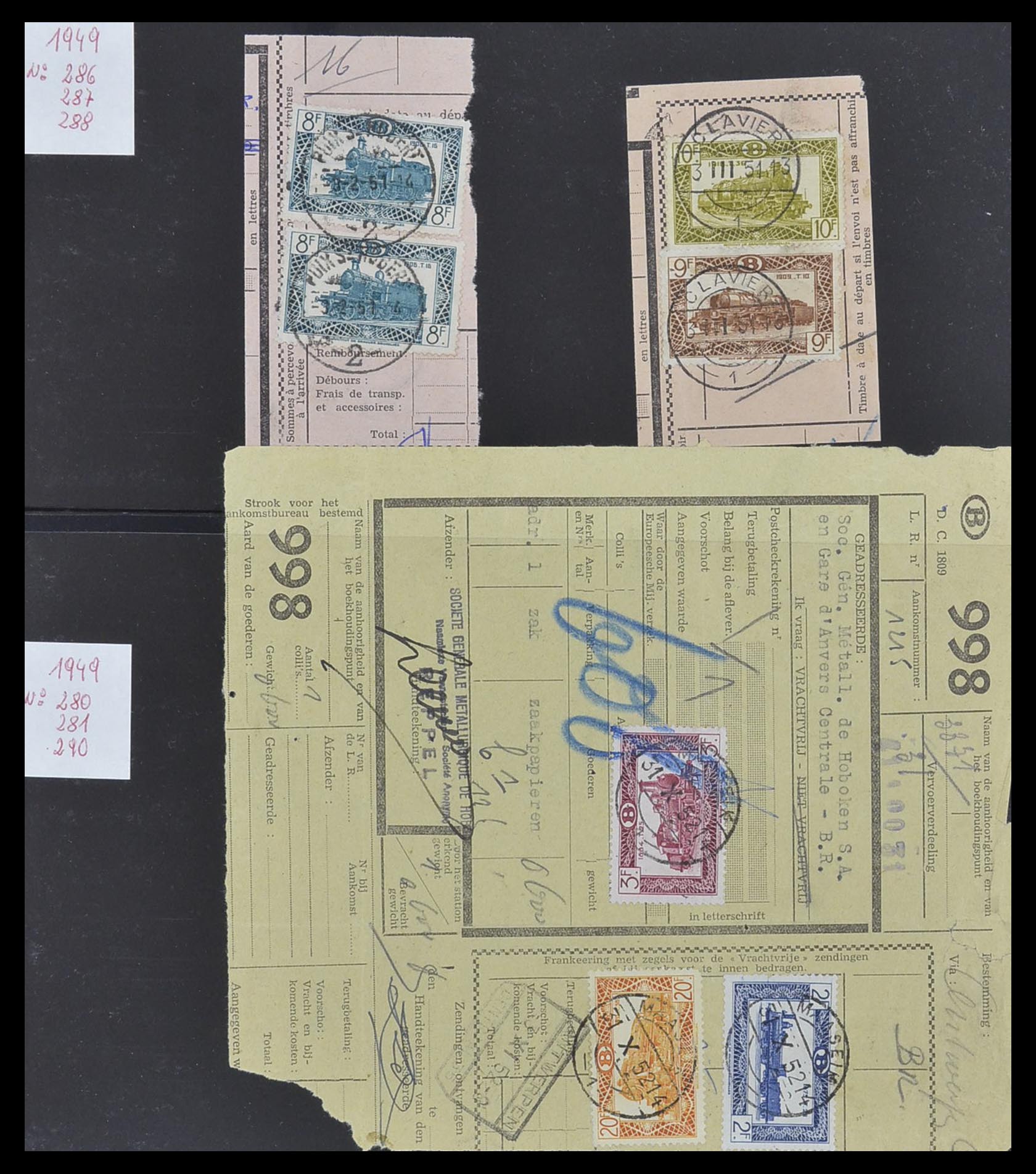 33749 076 - Stamp collection 33749 Belgium railroad 1886-1960.