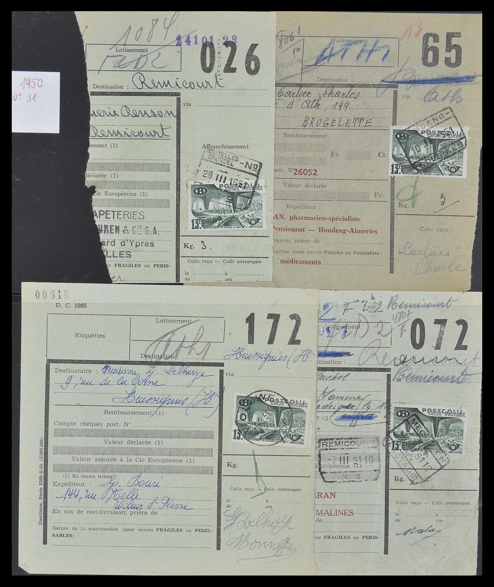 33749 079 - Stamp collection 33749 Belgium railroad 1886-1960.