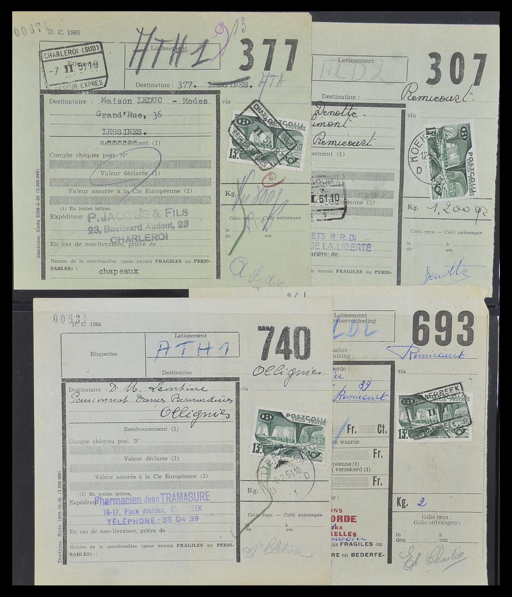 33749 080 - Stamp collection 33749 Belgium railroad 1886-1960.