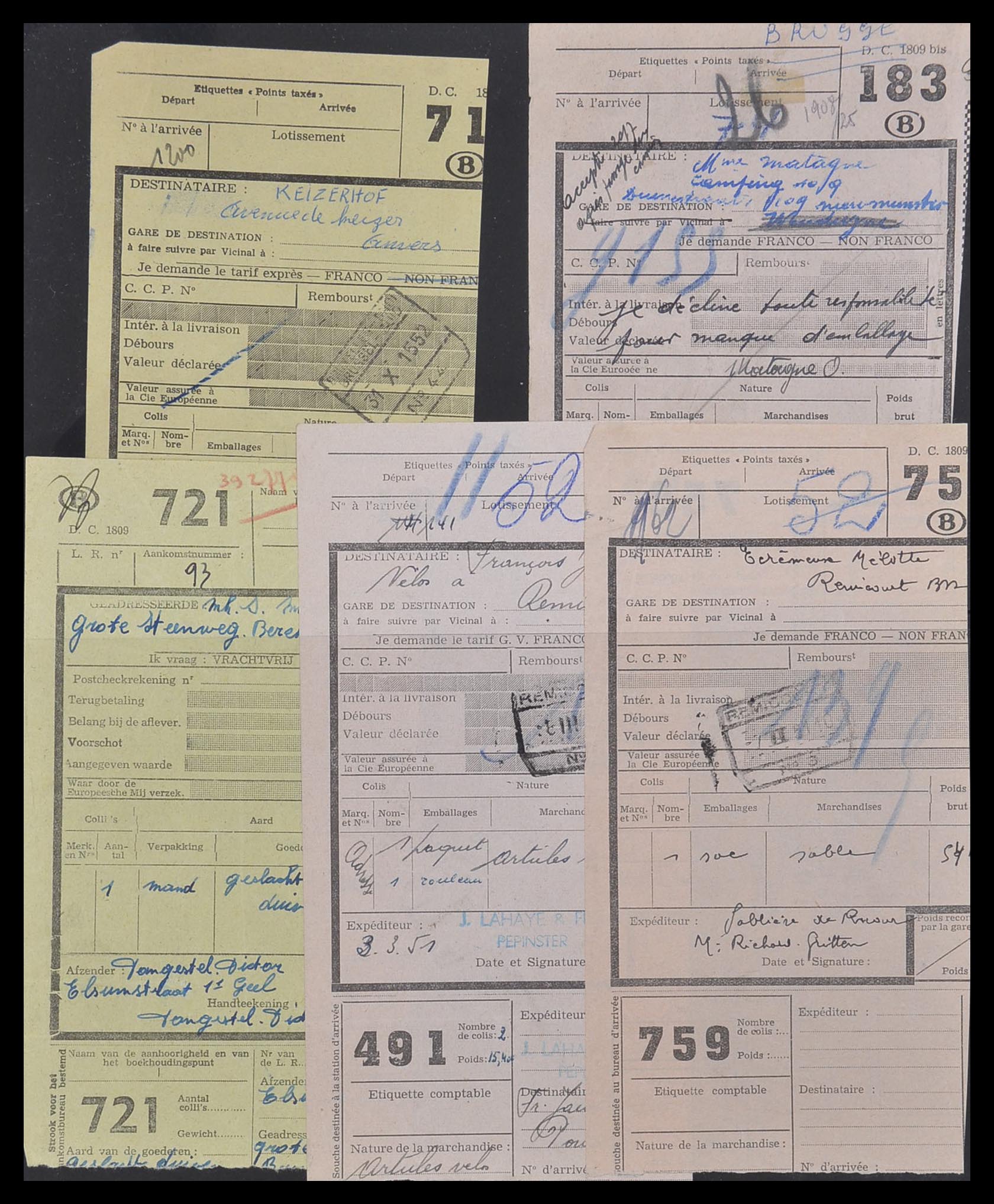 33749 086 - Stamp collection 33749 Belgium railroad 1886-1960.
