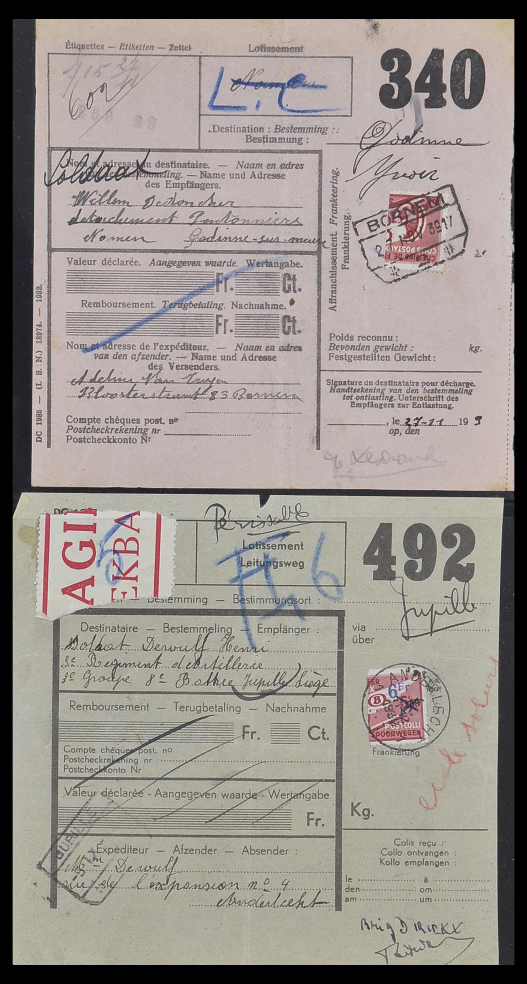 33749 088 - Postzegelverzameling 33749 België spoorweg 1886-1960.