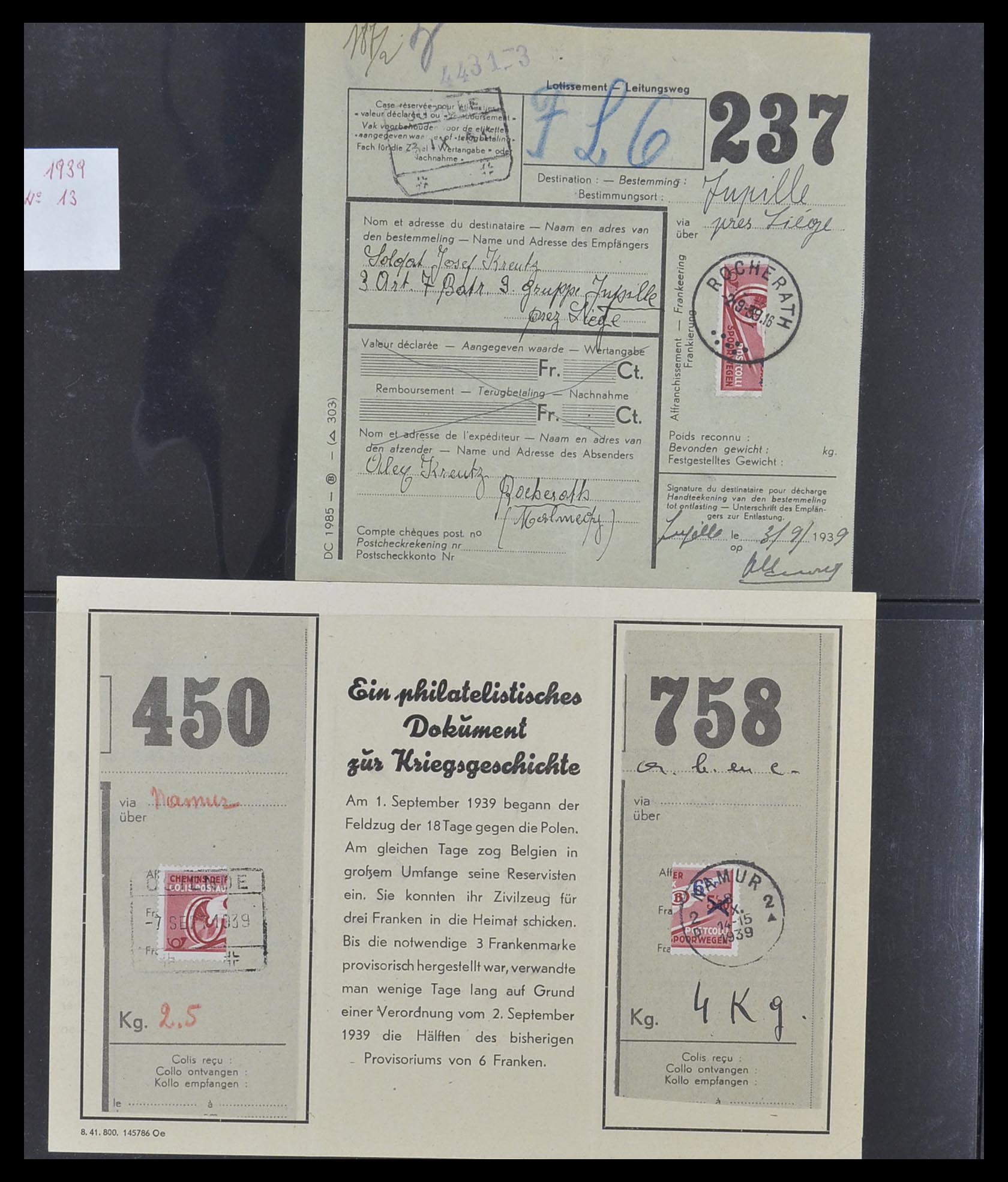 33749 093 - Postzegelverzameling 33749 België spoorweg 1886-1960.