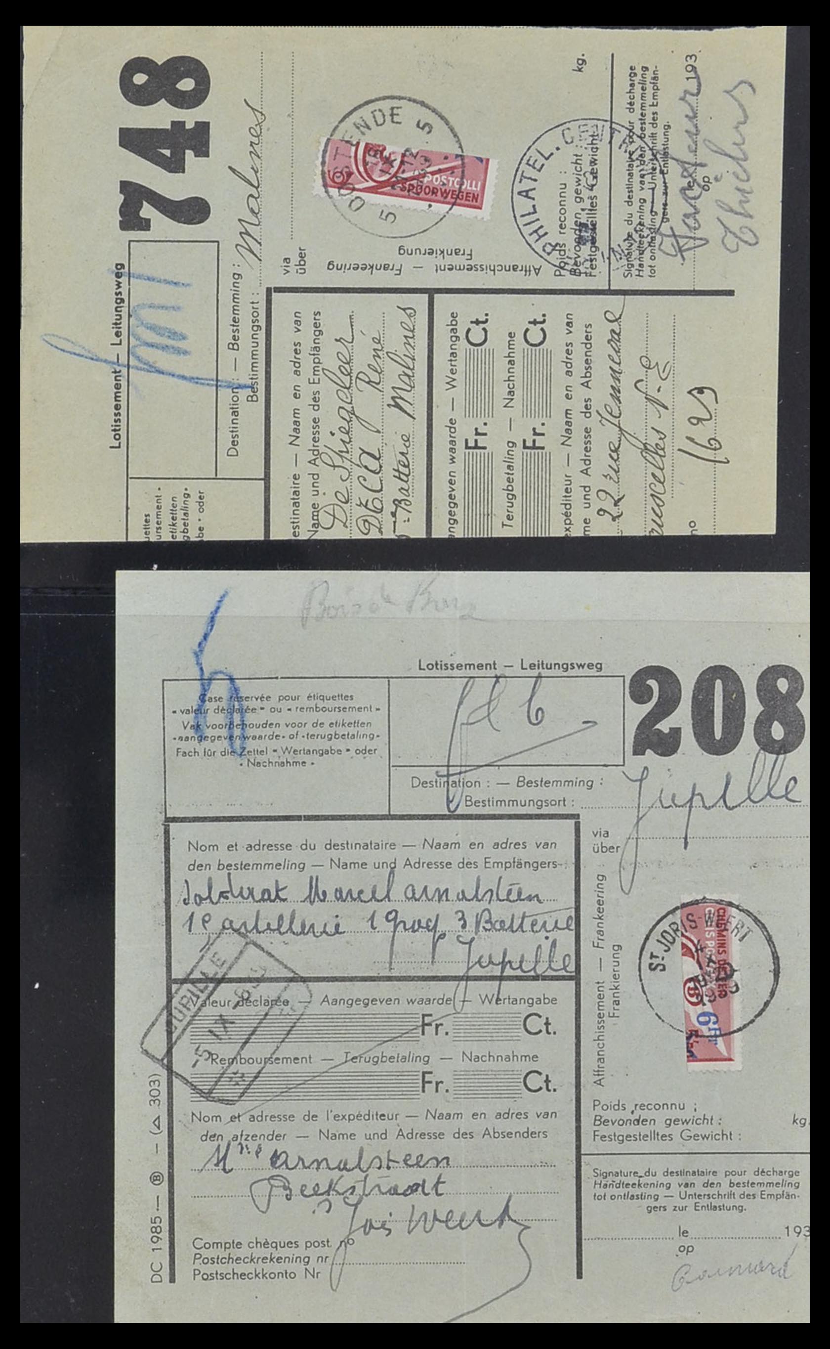 33749 094 - Postzegelverzameling 33749 België spoorweg 1886-1960.