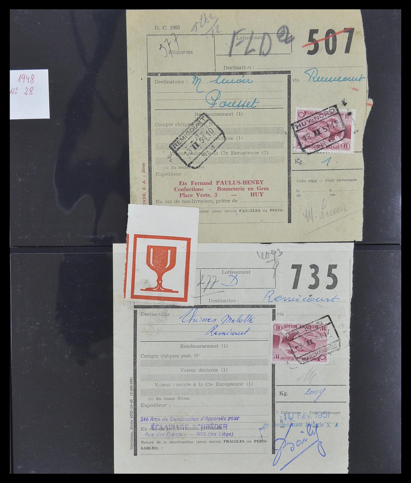 33749 095 - Postzegelverzameling 33749 België spoorweg 1886-1960.