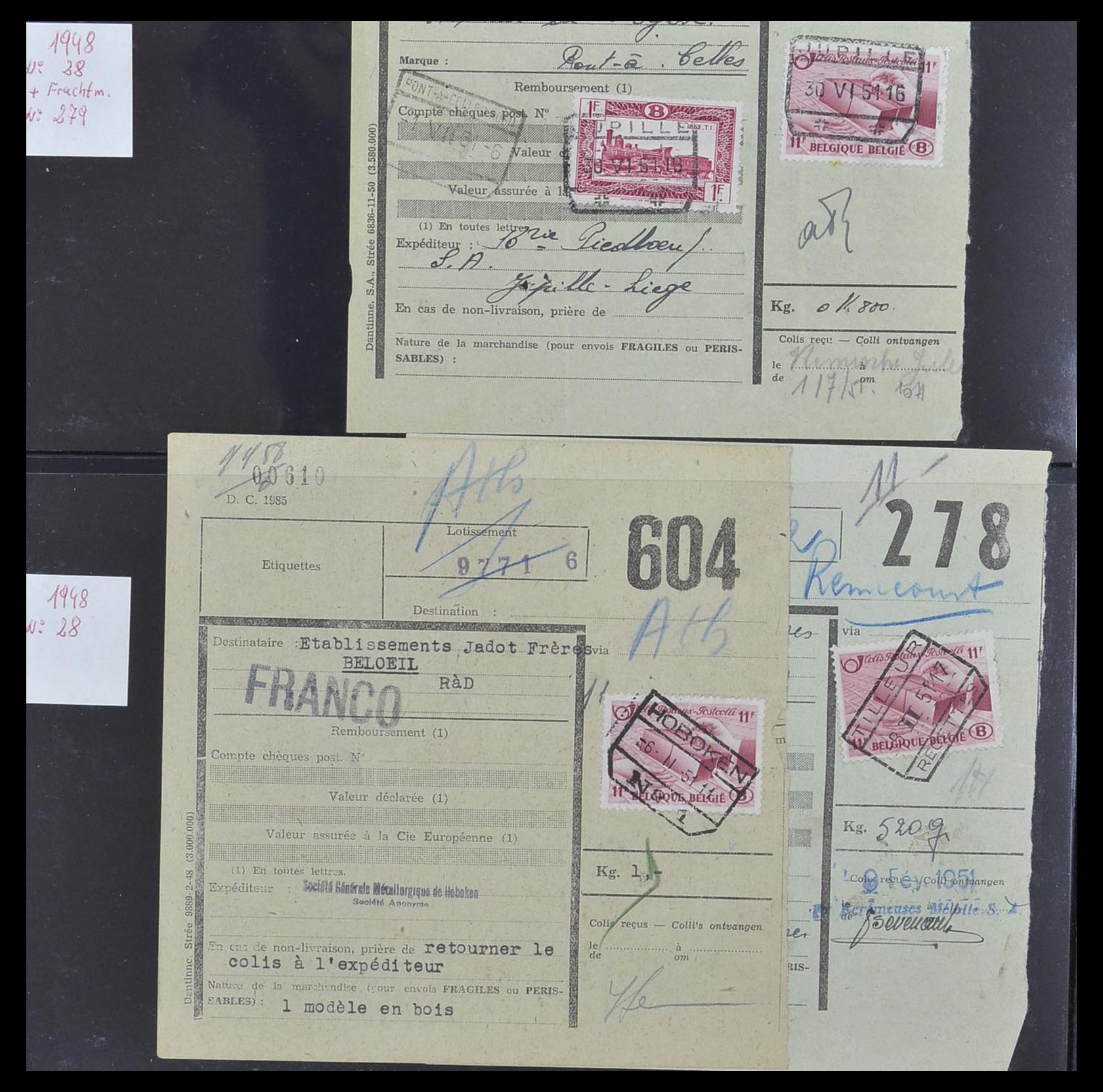 33749 097 - Postzegelverzameling 33749 België spoorweg 1886-1960.