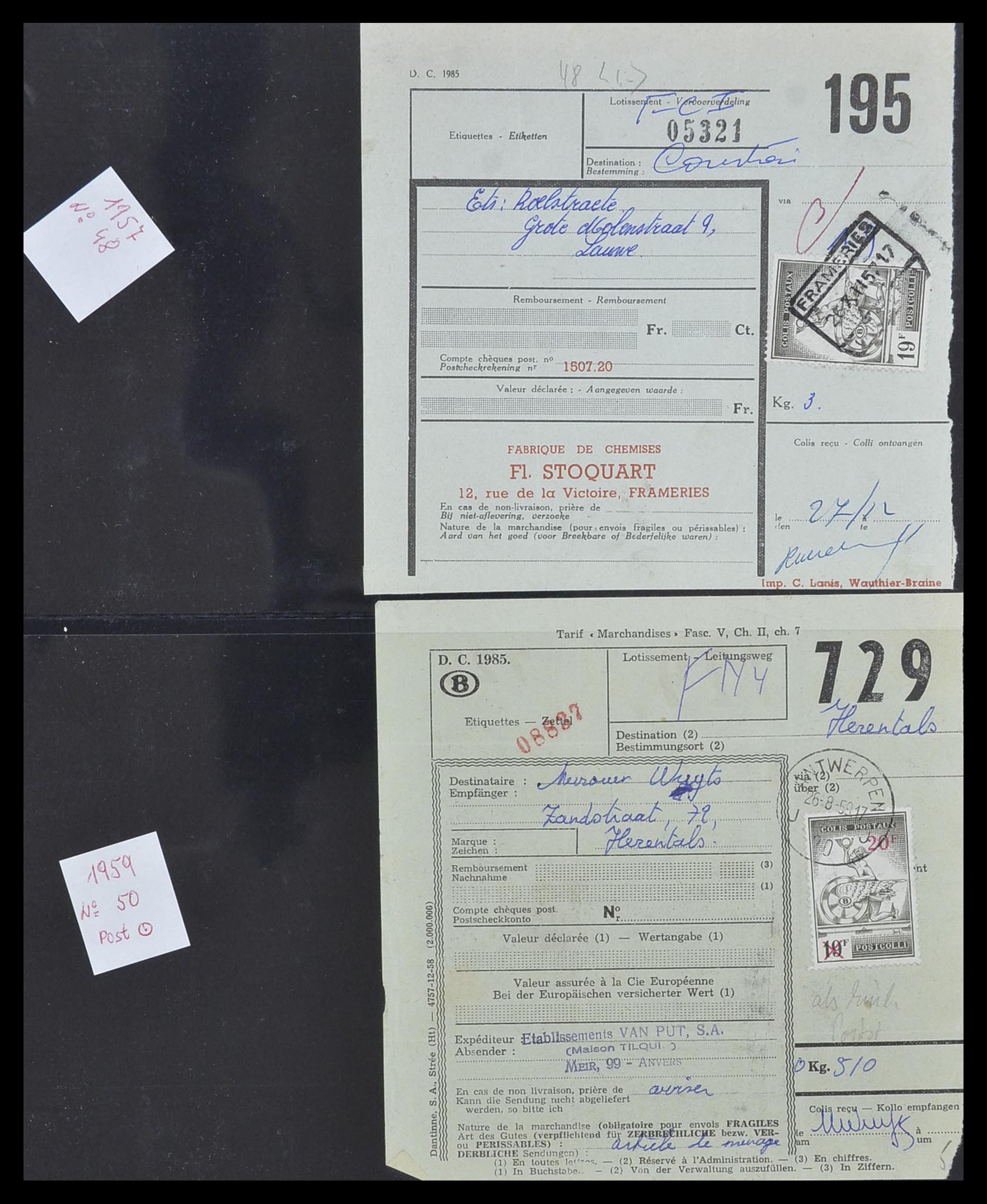 33749 102 - Stamp collection 33749 Belgium railroad 1886-1960.