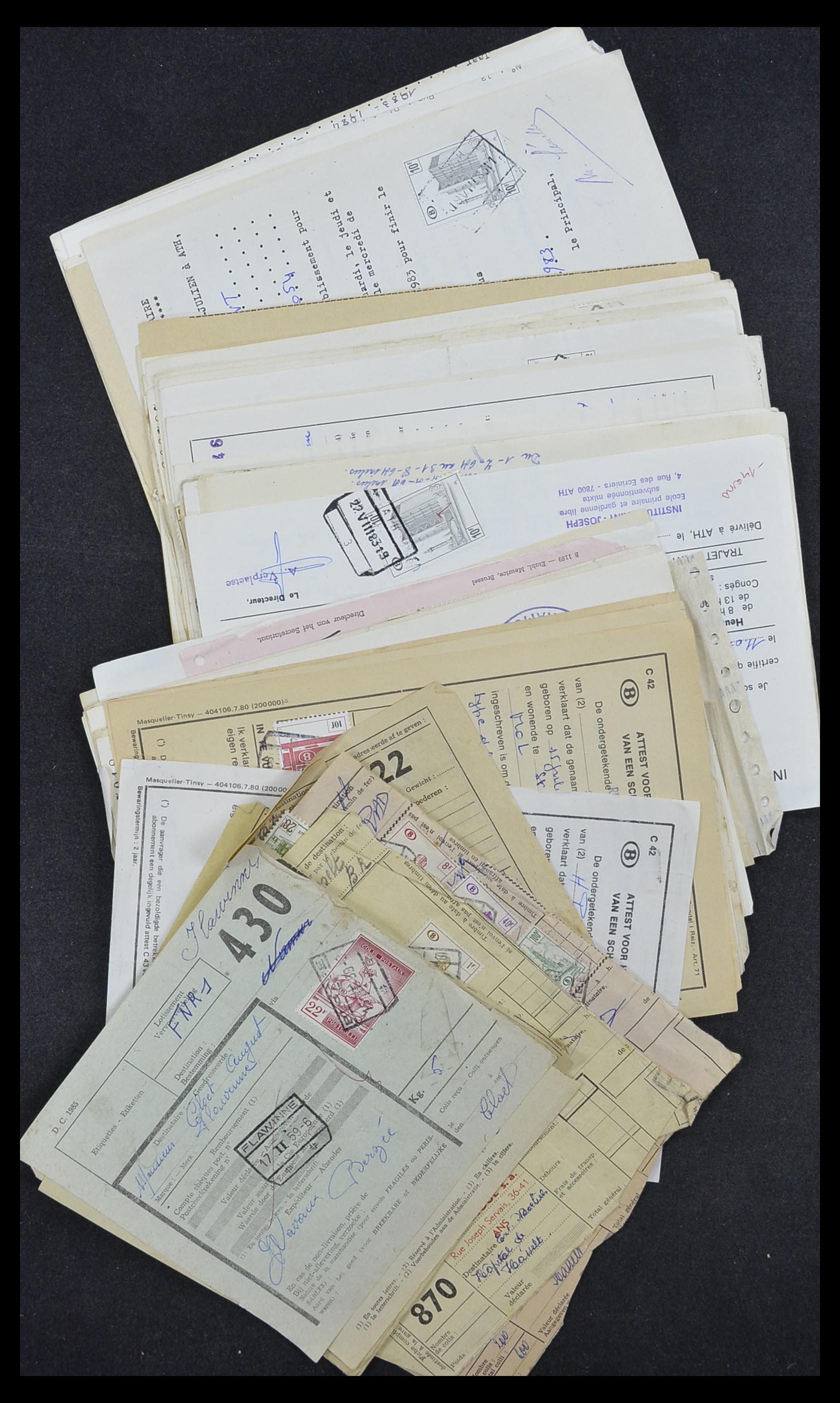 33749 106 - Stamp collection 33749 Belgium railroad 1886-1960.
