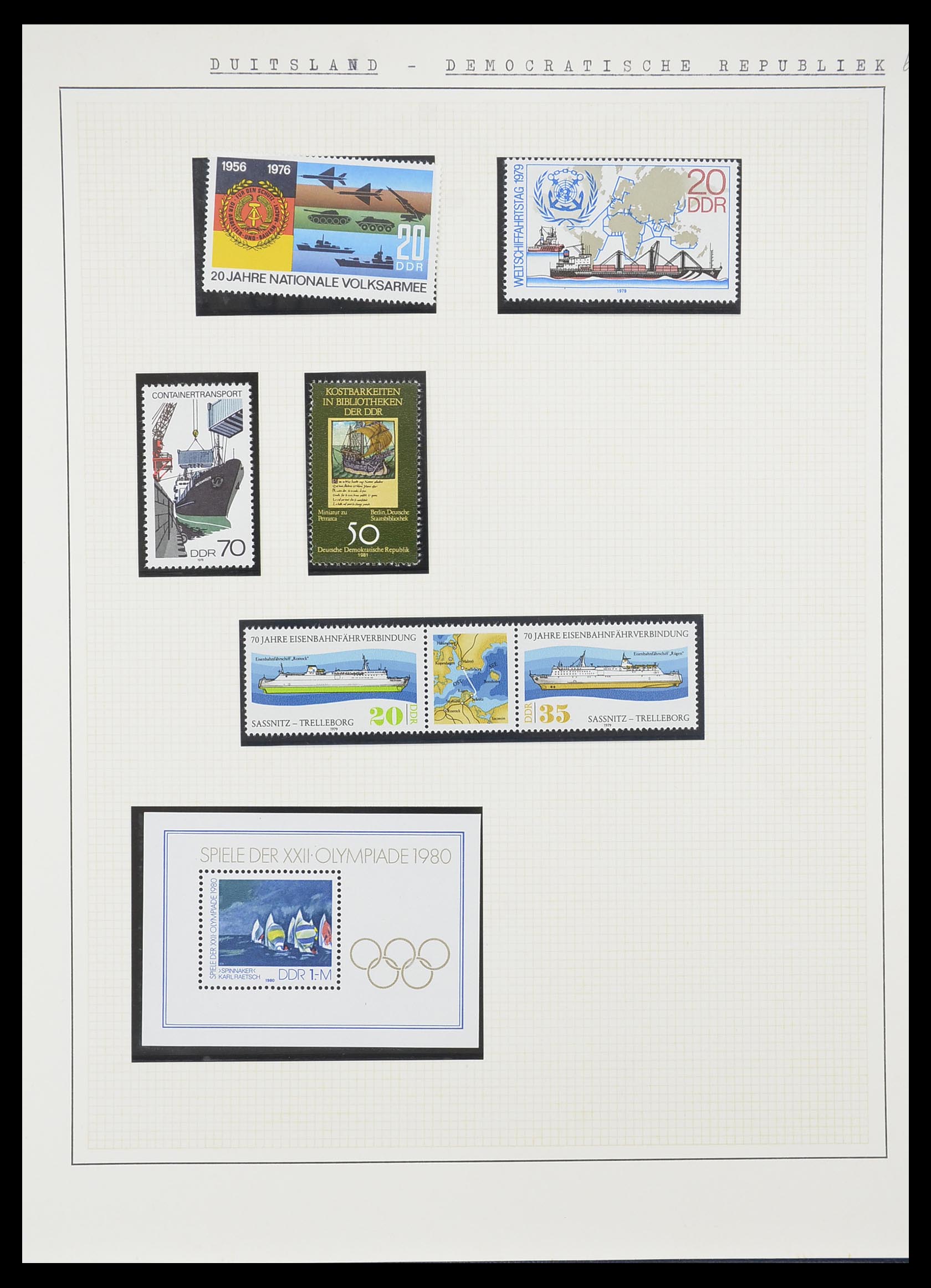33750 0003 - Postzegelverzameling 33750 Motief schepen 1900-2017!