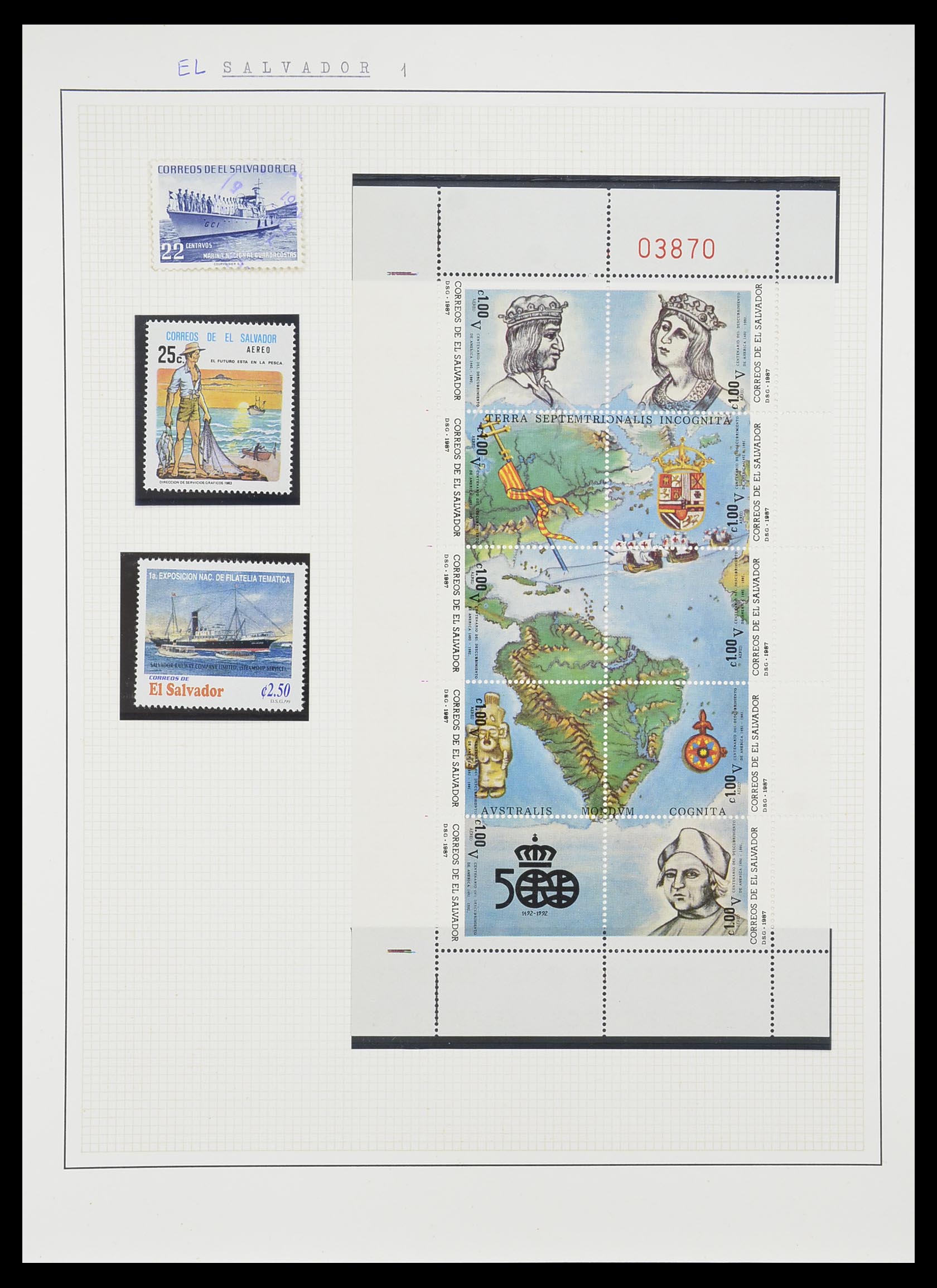 33750 0009 - Postzegelverzameling 33750 Motief schepen 1900-2017!