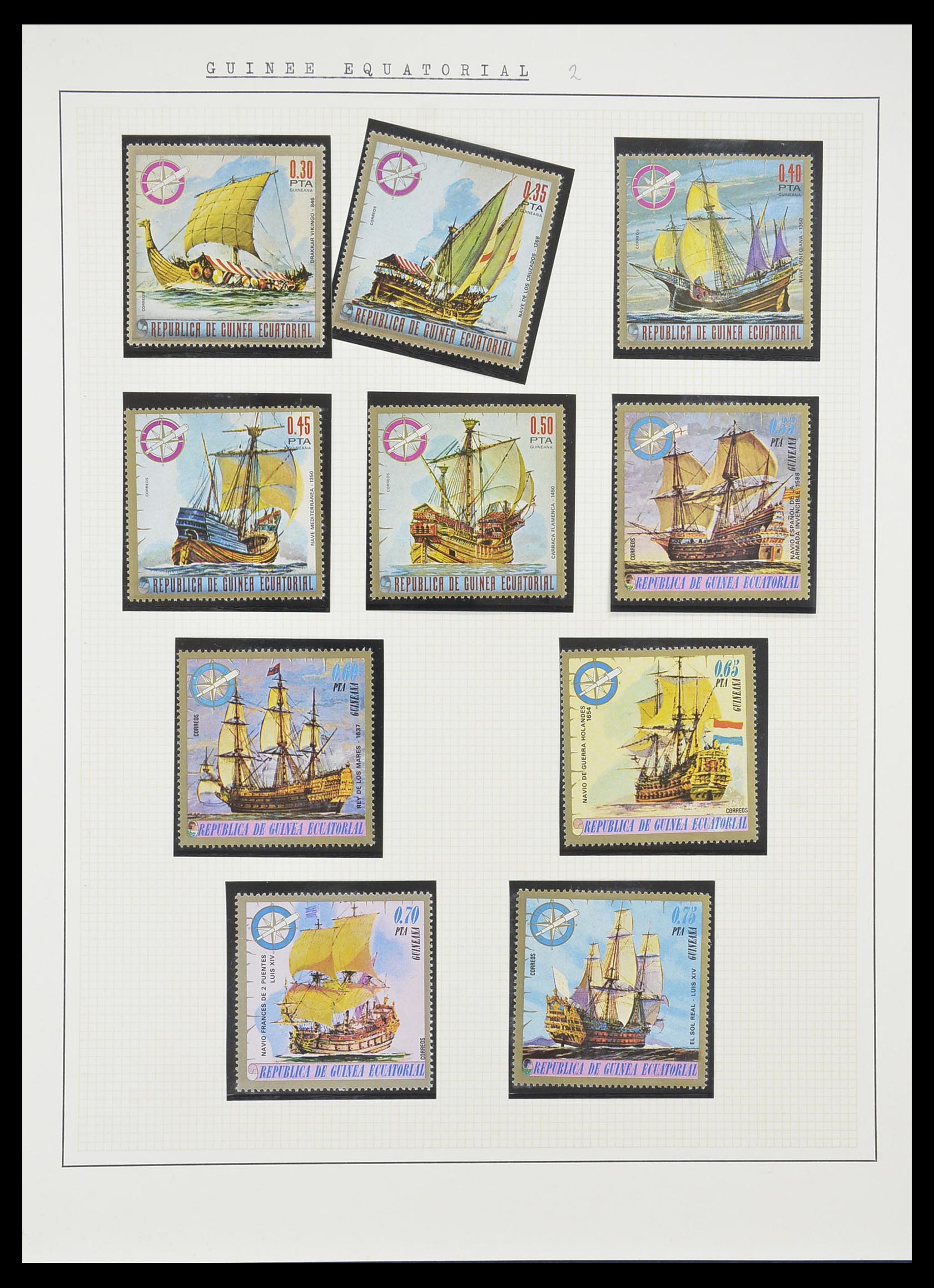 33750 0011 - Postzegelverzameling 33750 Motief schepen 1900-2017!