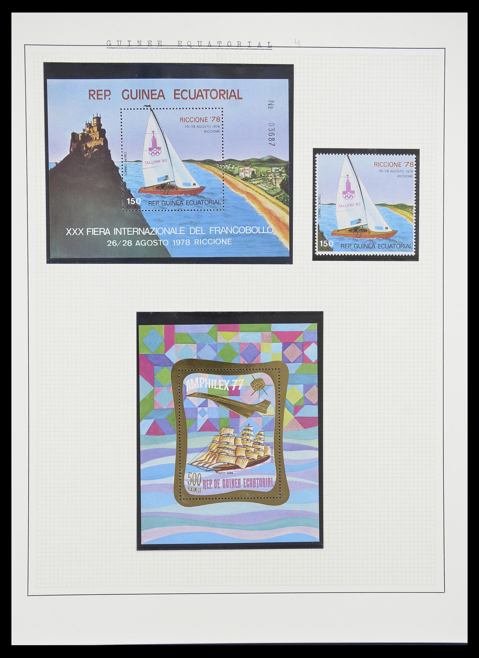 33750 0013 - Postzegelverzameling 33750 Motief schepen 1900-2017!