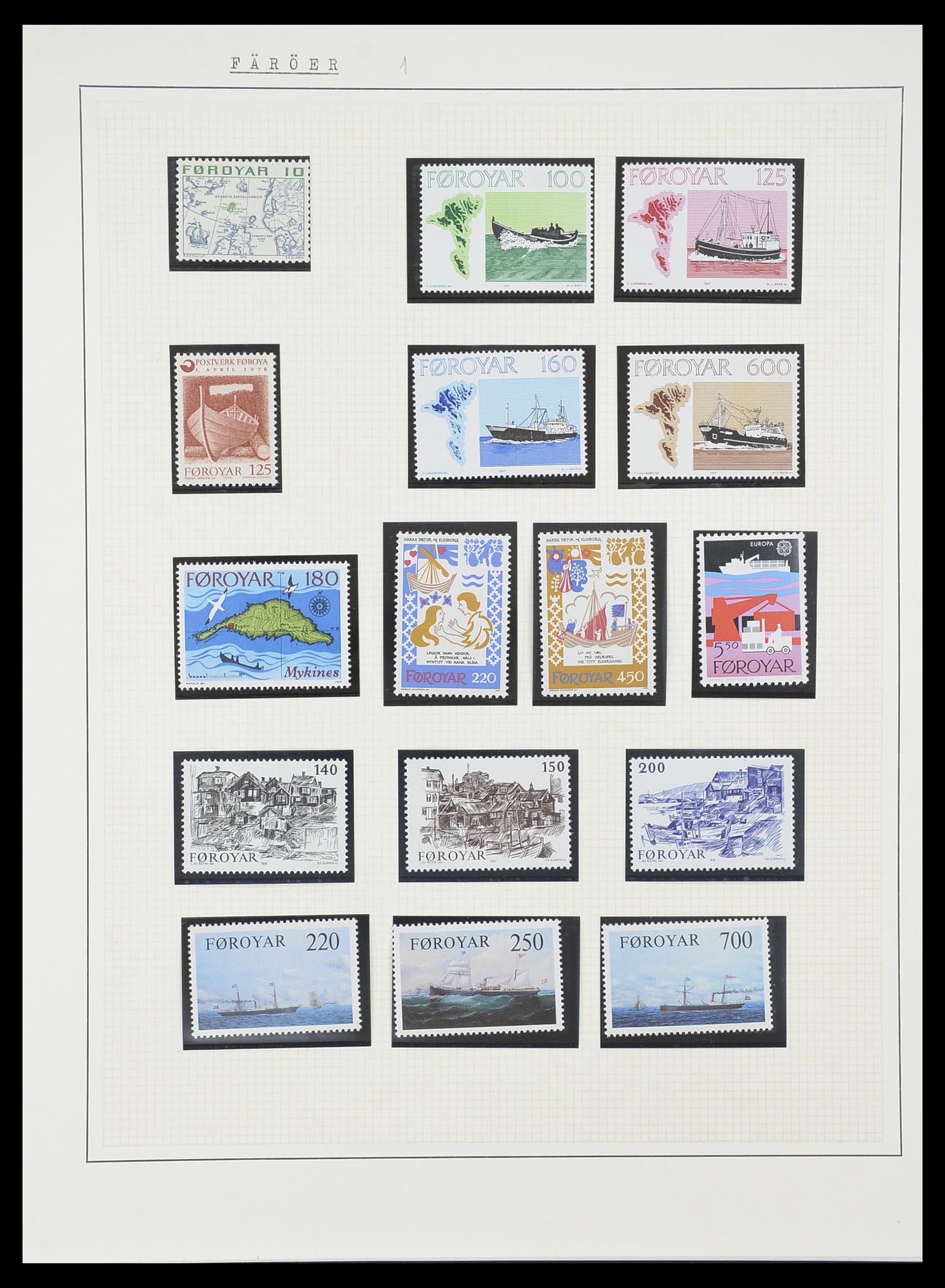 33750 0024 - Postzegelverzameling 33750 Motief schepen 1900-2017!