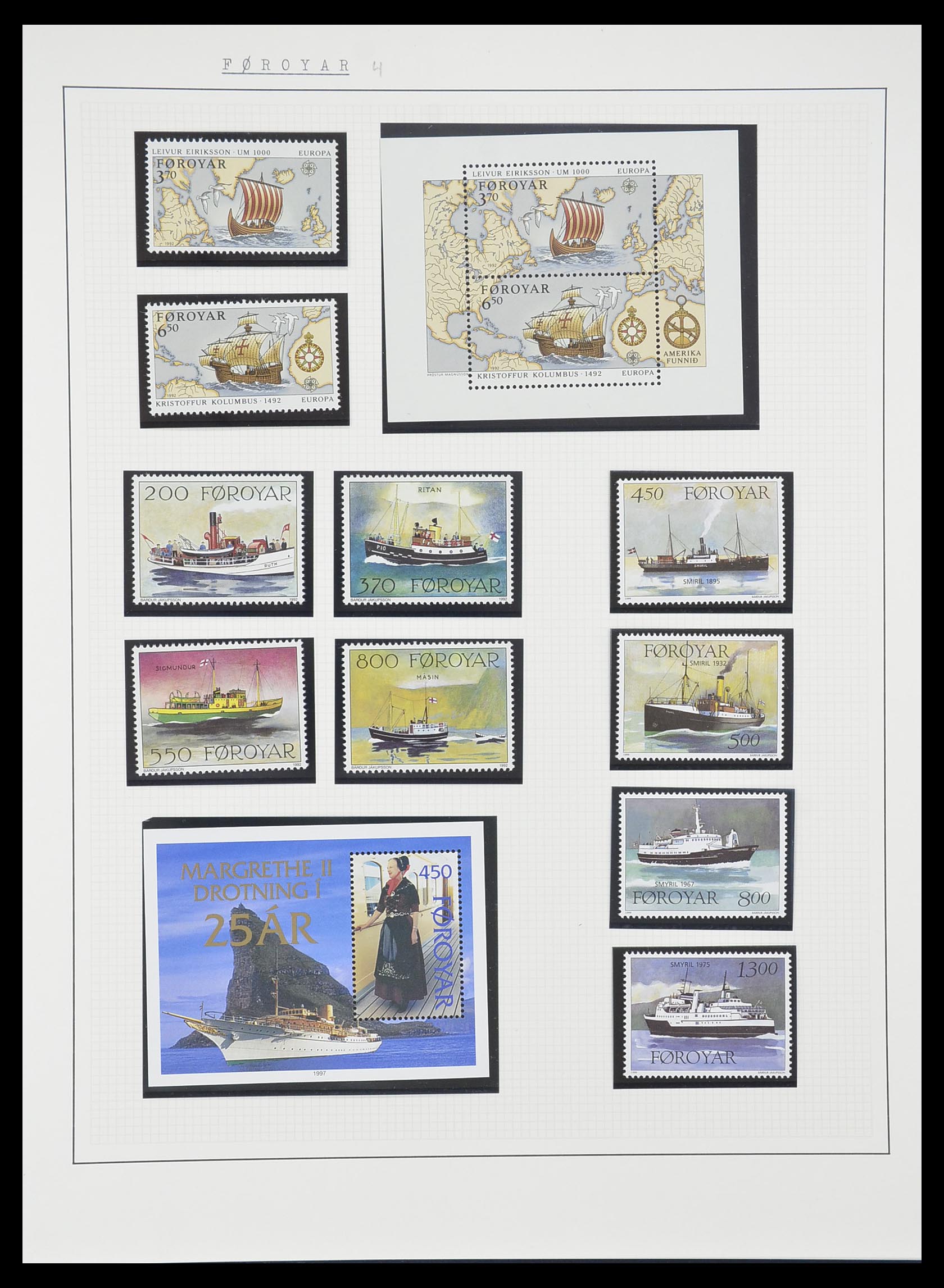 33750 0027 - Postzegelverzameling 33750 Motief schepen 1900-2017!