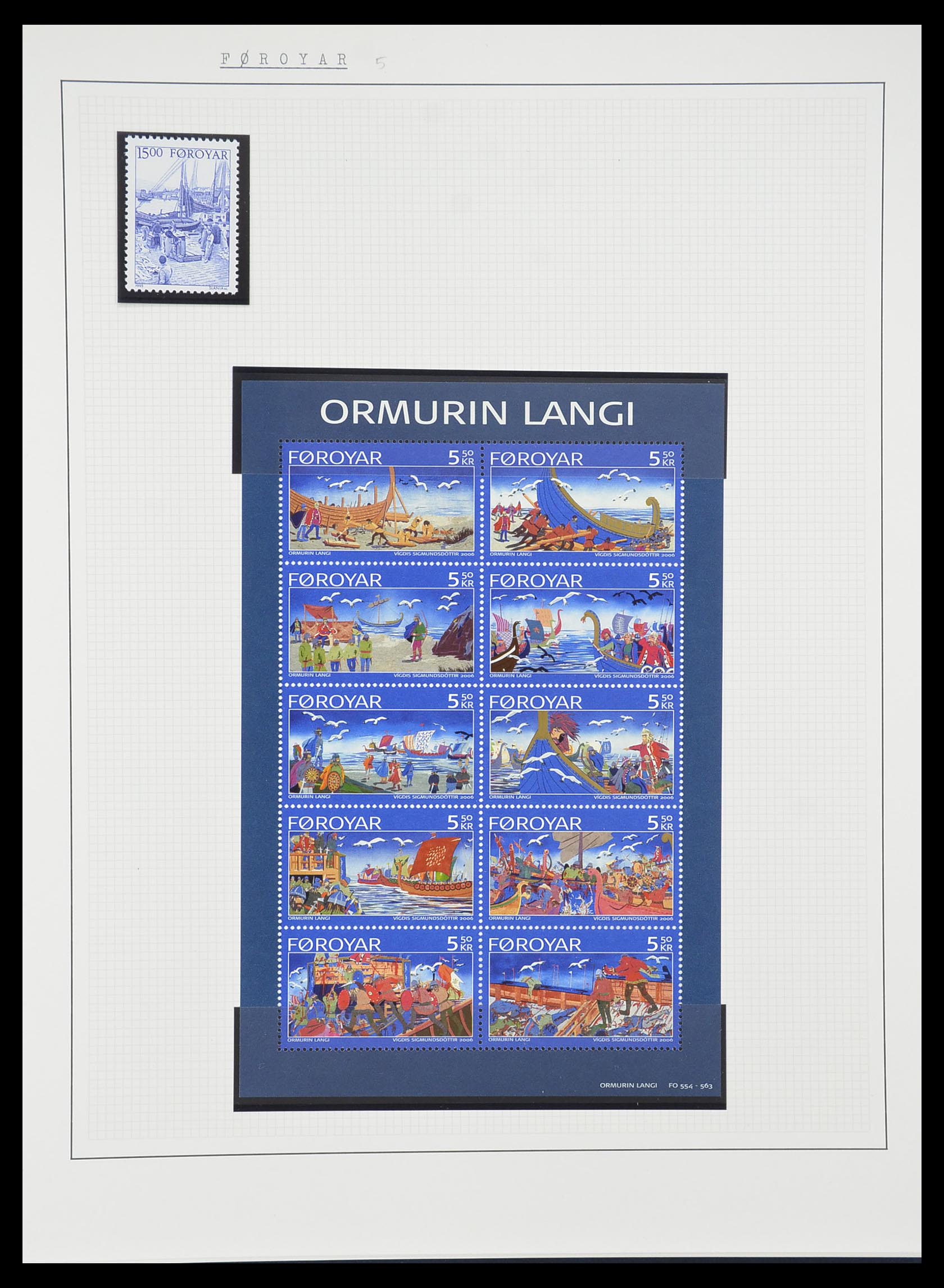 33750 0028 - Postzegelverzameling 33750 Motief schepen 1900-2017!