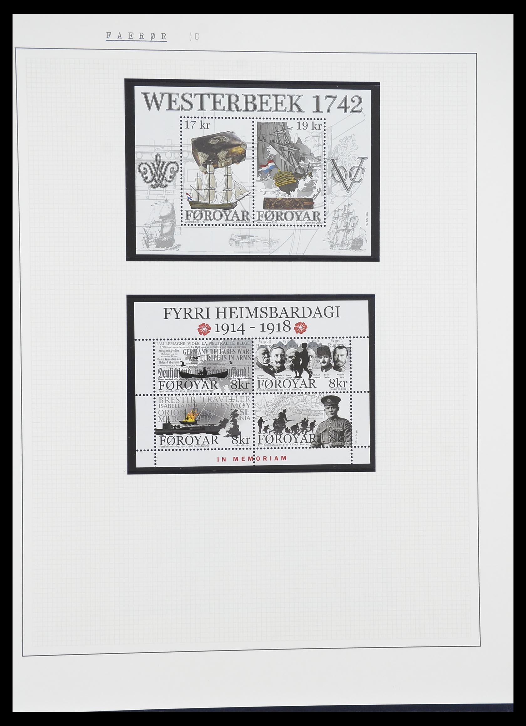 33750 0033 - Postzegelverzameling 33750 Motief schepen 1900-2017!