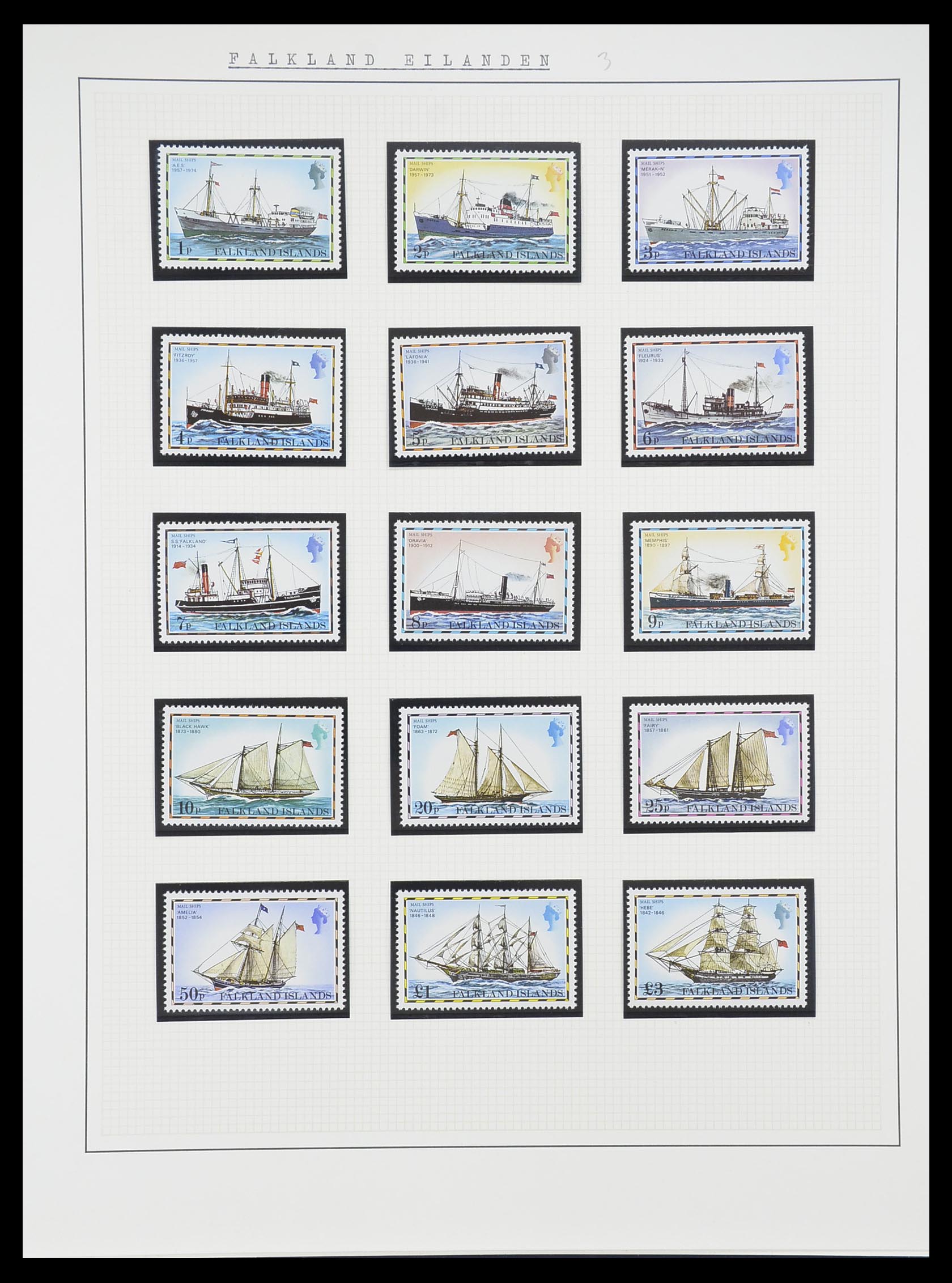 33750 0036 - Postzegelverzameling 33750 Motief schepen 1900-2017!