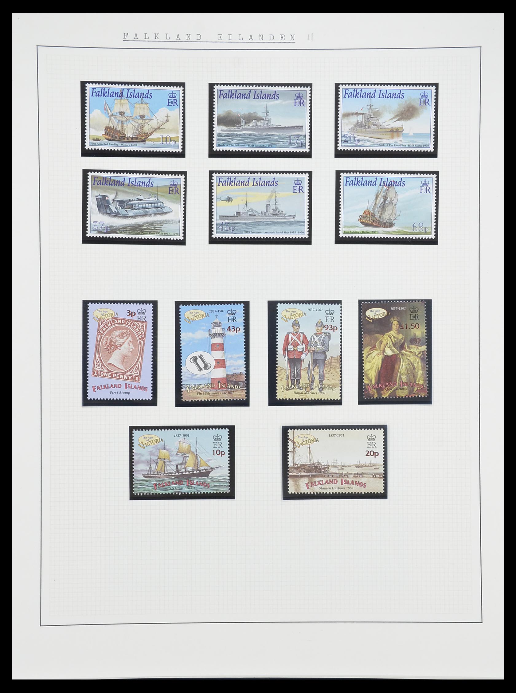 33750 0044 - Postzegelverzameling 33750 Motief schepen 1900-2017!