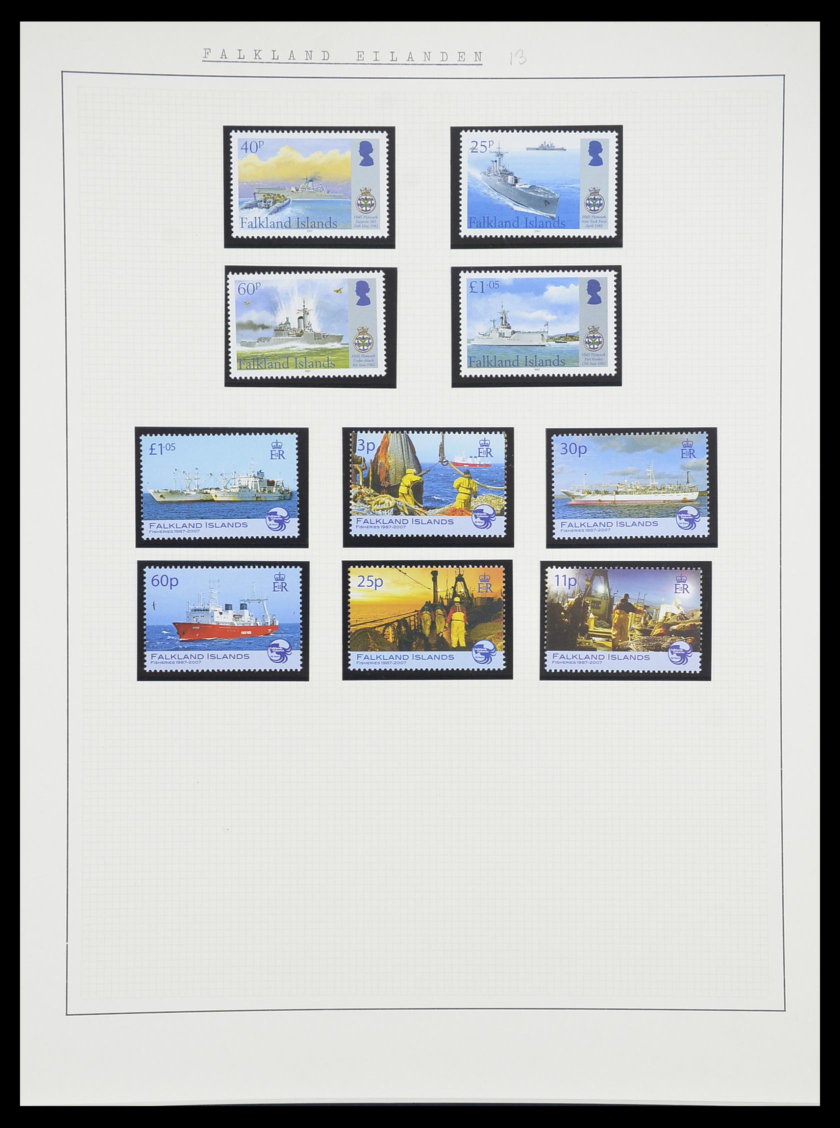 33750 0046 - Postzegelverzameling 33750 Motief schepen 1900-2017!