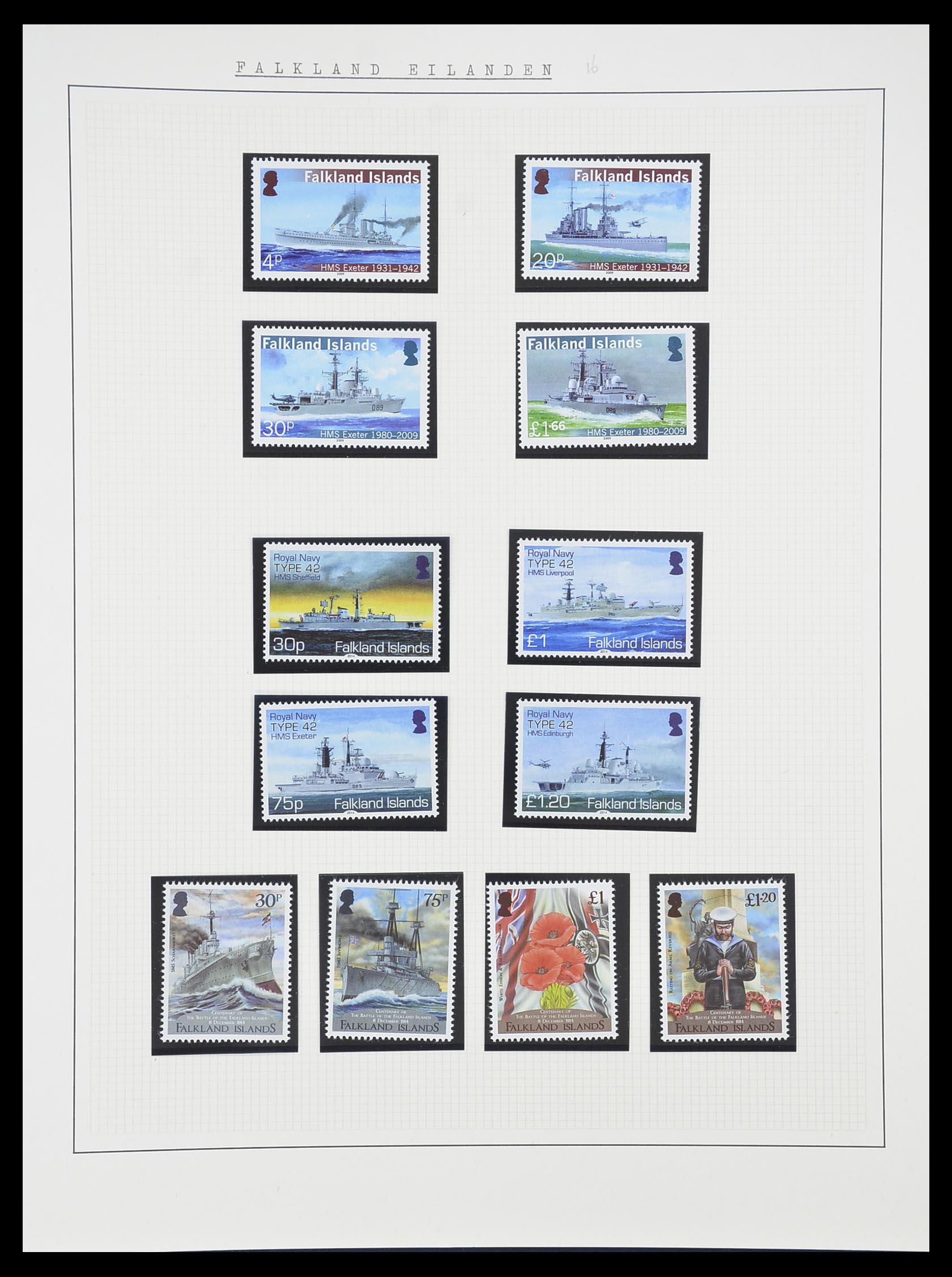 33750 0049 - Postzegelverzameling 33750 Motief schepen 1900-2017!