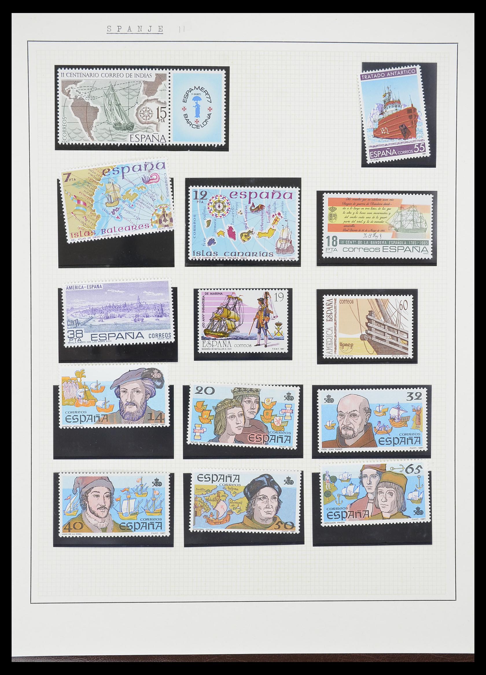 33750 0050 - Postzegelverzameling 33750 Motief schepen 1900-2017!