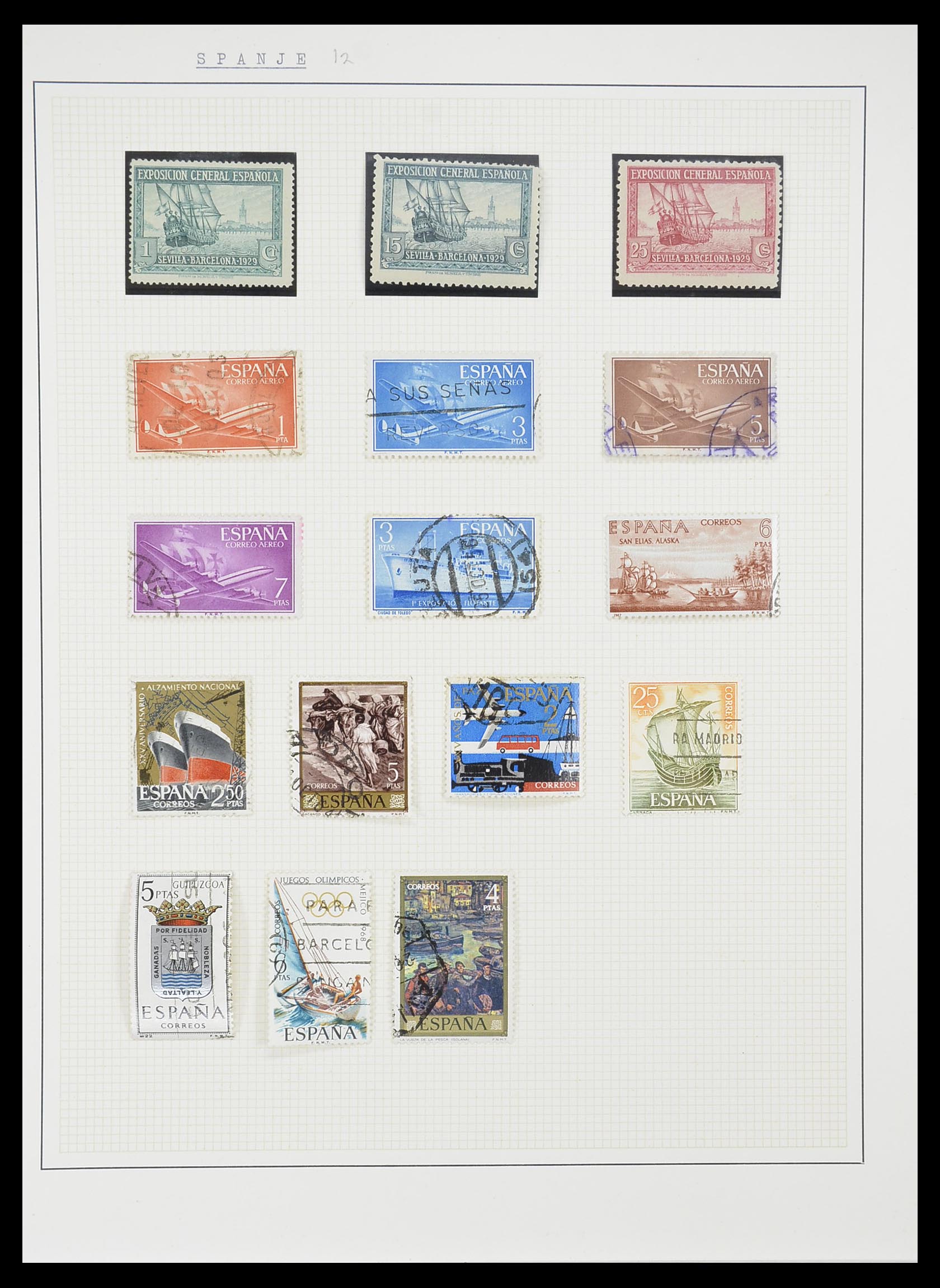 33750 0051 - Postzegelverzameling 33750 Motief schepen 1900-2017!