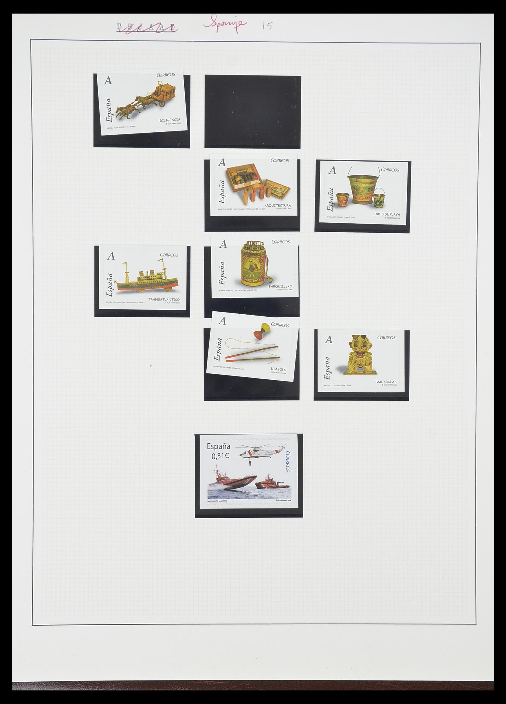 33750 0054 - Postzegelverzameling 33750 Motief schepen 1900-2017!