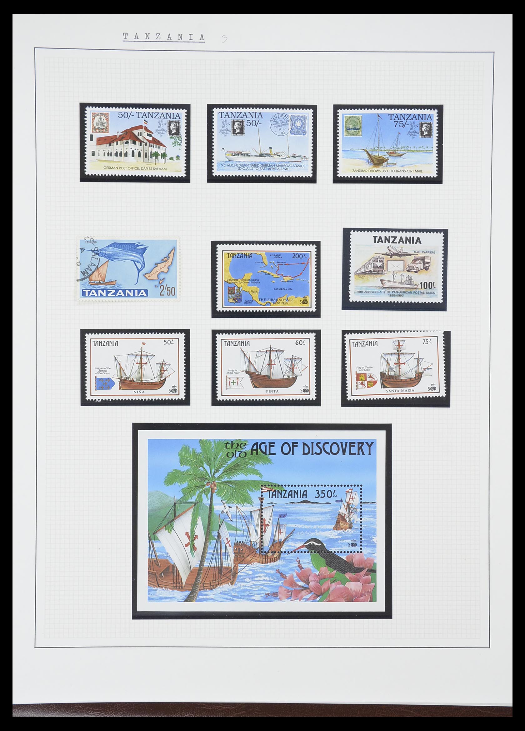 33750 0068 - Postzegelverzameling 33750 Motief schepen 1900-2017!