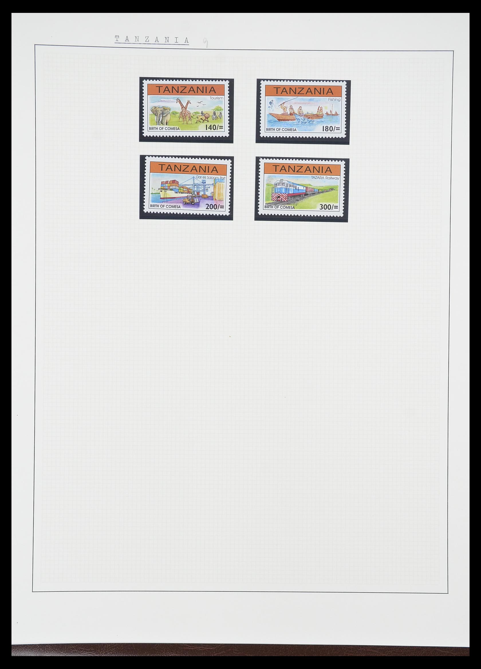 33750 0074 - Postzegelverzameling 33750 Motief schepen 1900-2017!
