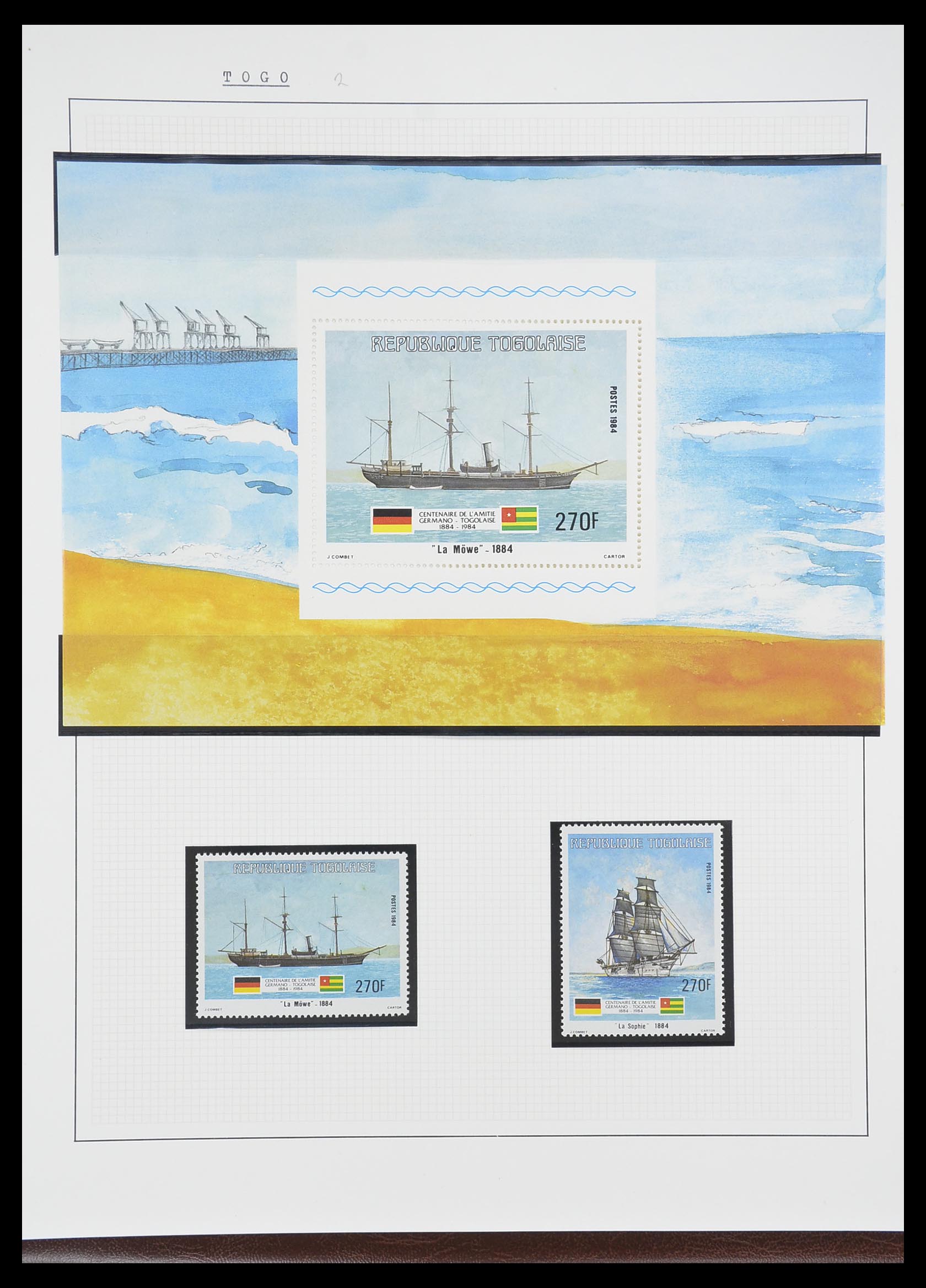 33750 0087 - Postzegelverzameling 33750 Motief schepen 1900-2017!