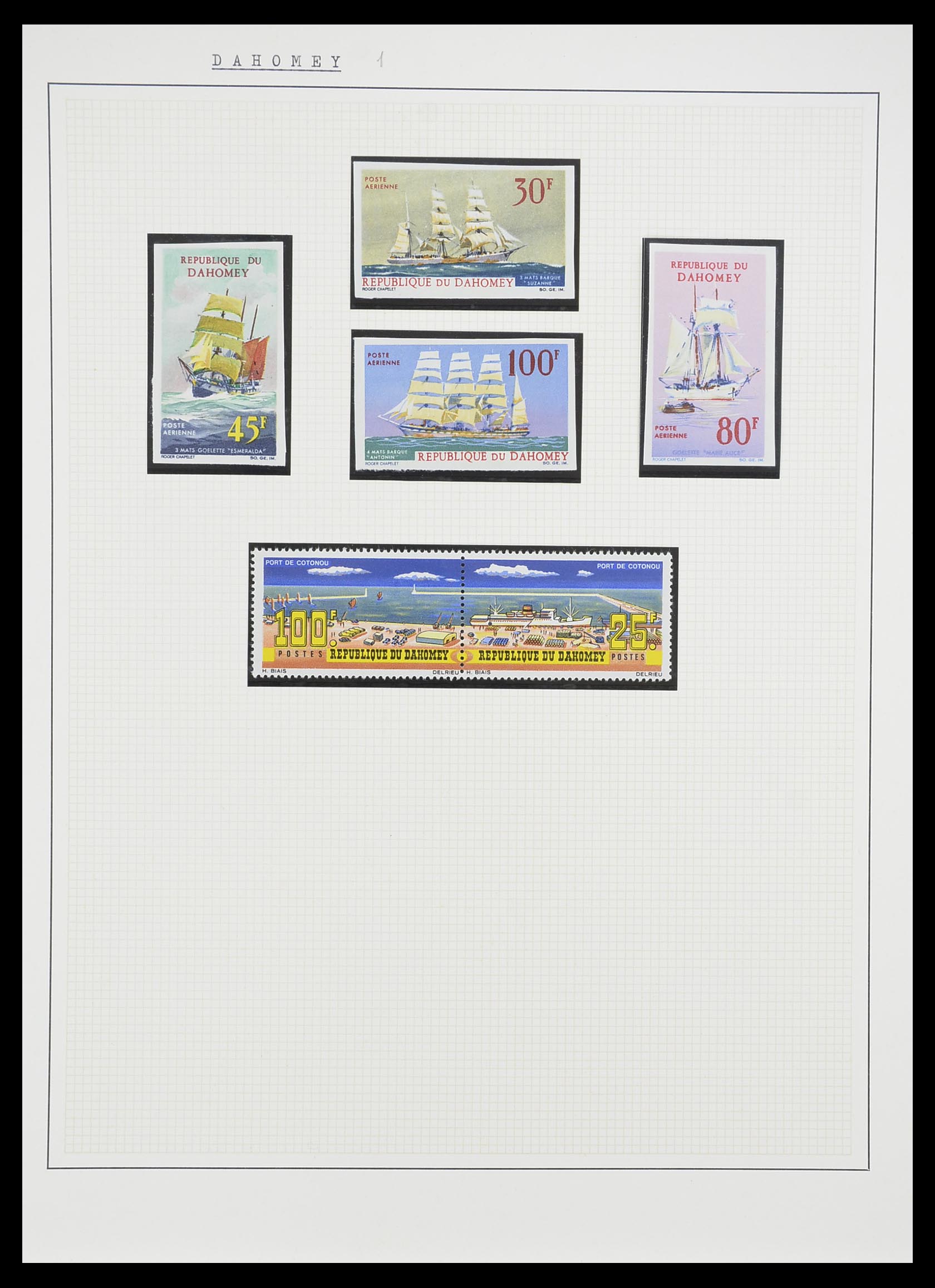 33750 0098 - Postzegelverzameling 33750 Motief schepen 1900-2017!