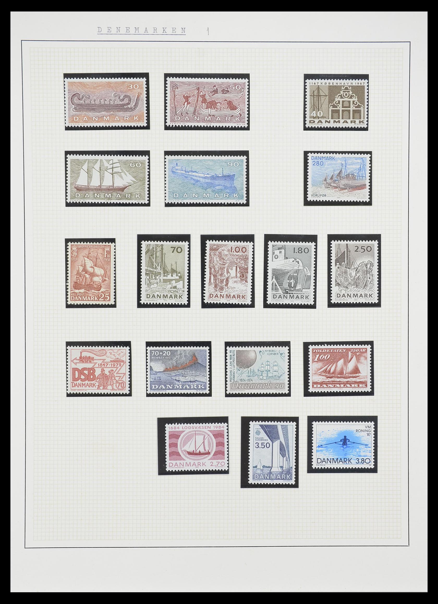 33750 0099 - Postzegelverzameling 33750 Motief schepen 1900-2017!